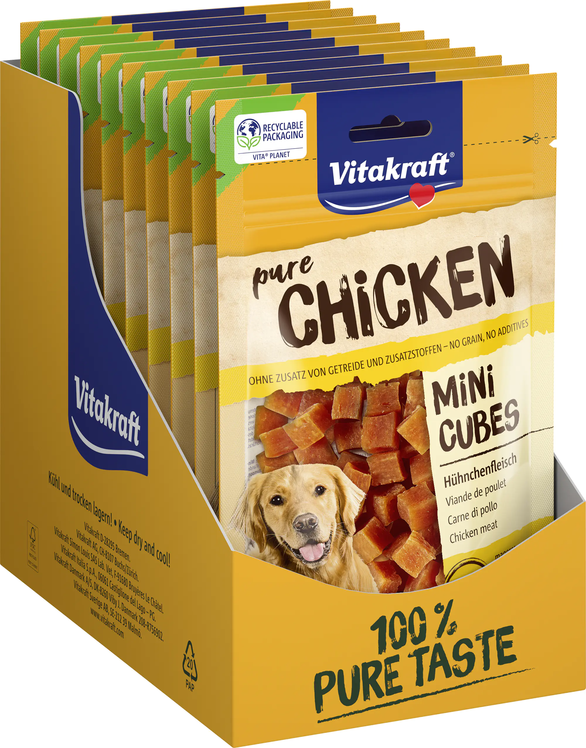 Vitakraft CHICKEN Mini Würfl Huhn 80 g
