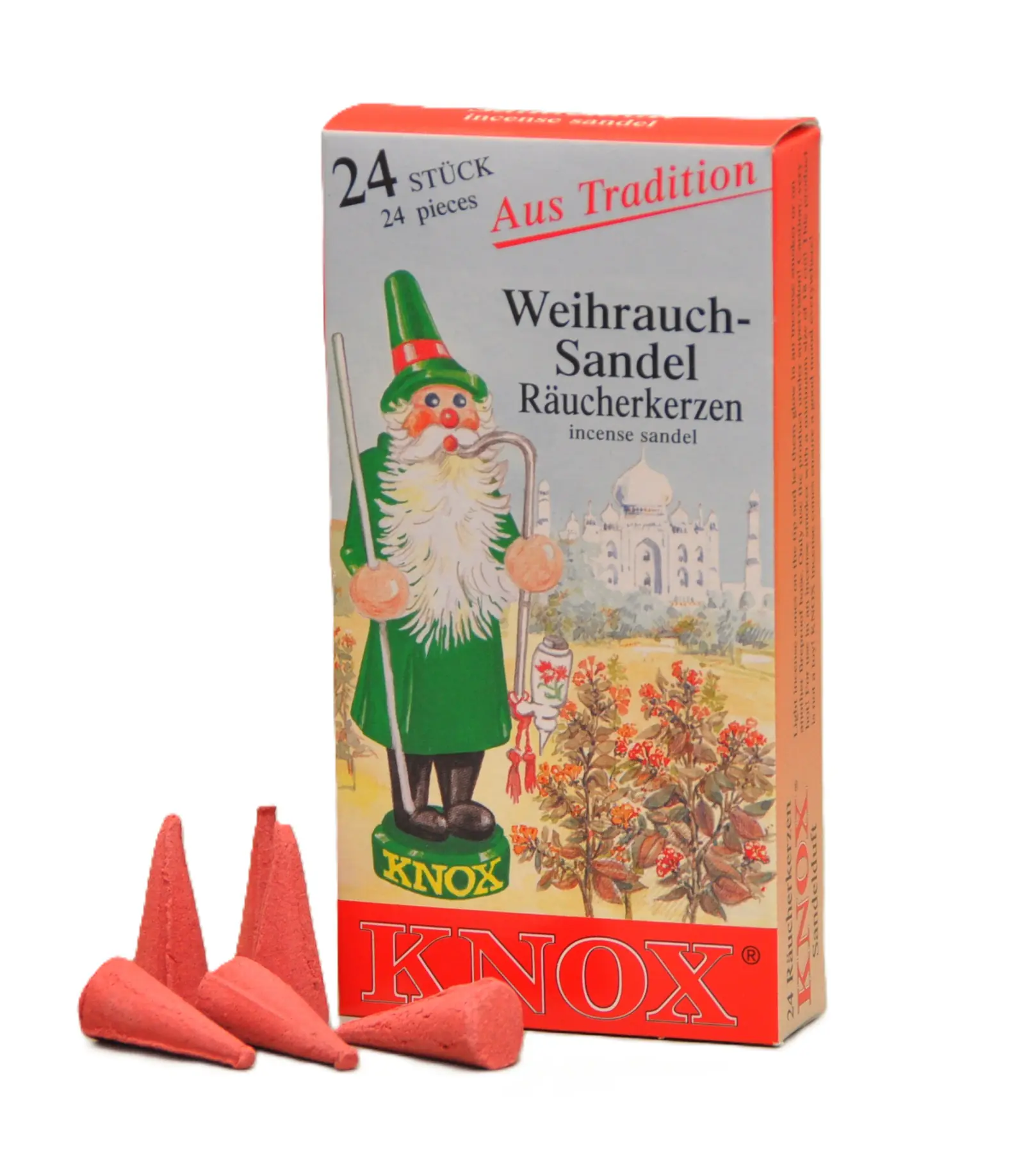 Knox Räucherkerzen - Sandel 24 Stück