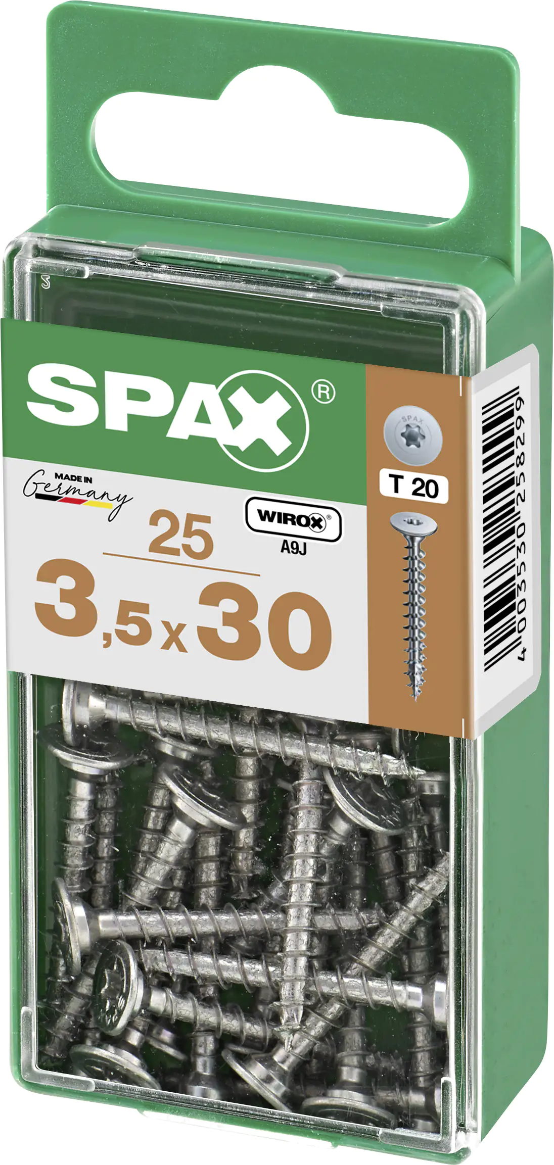 Spax Möbelbauschrauben 3.5 x 30 mm TX 20 - 25 Stk. Spax Möbelbauschrauben 3.5 x 30 mm TX 20 - 25 Stk.