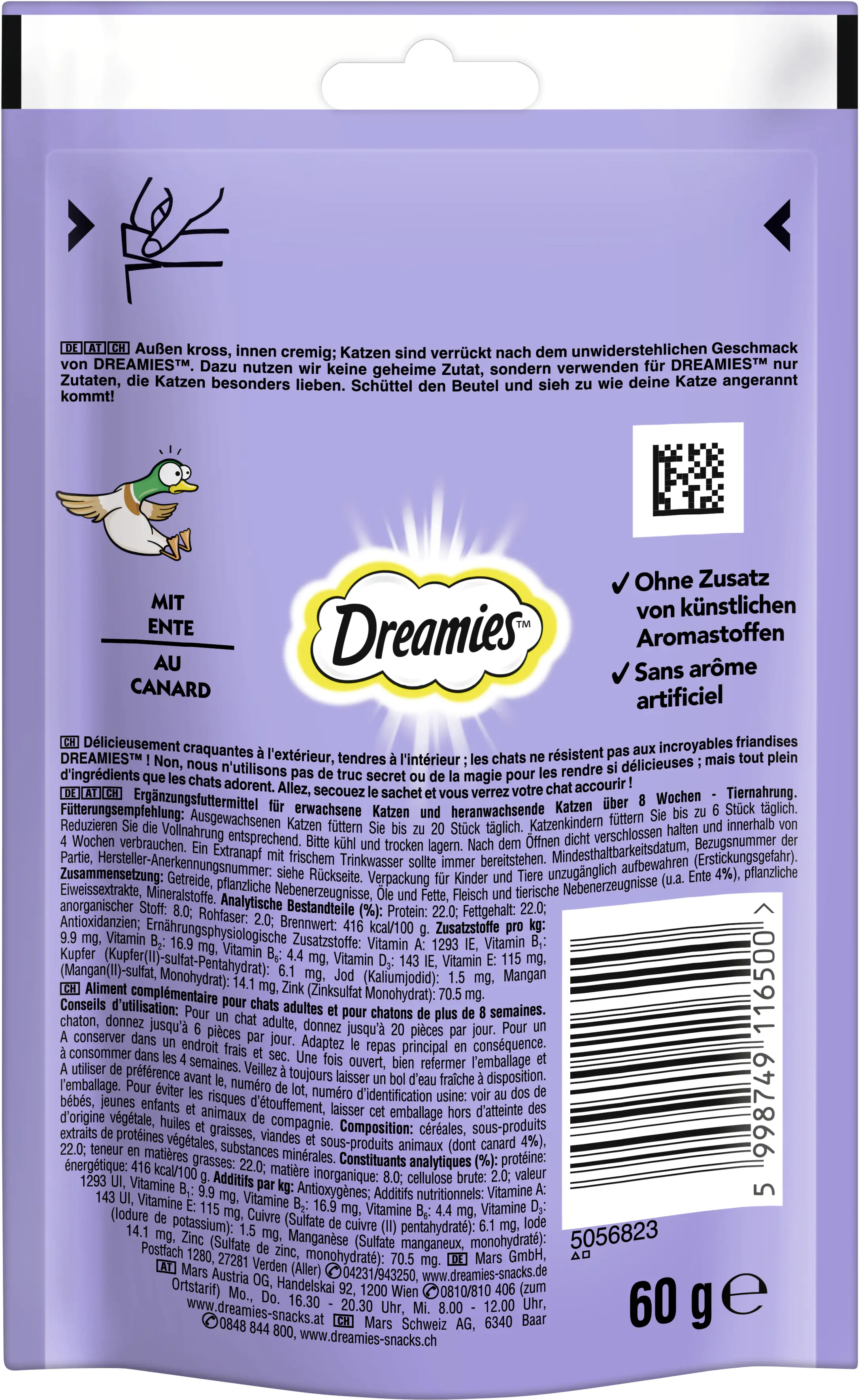 Dreamies Katzensnack Ente 60 g Dreamies Katzensnack Ente 60 g