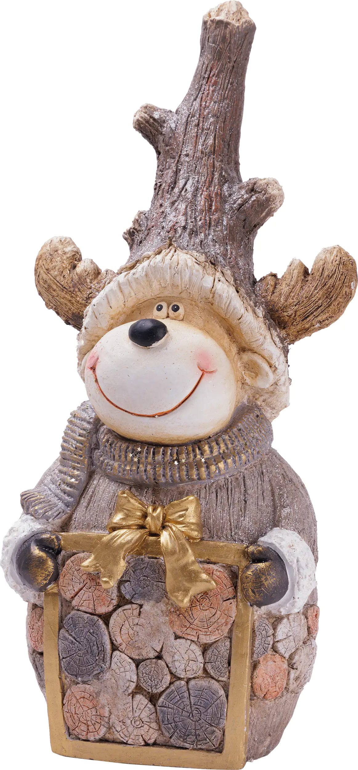 TrendLine Dekofigur Rentier 53 x 24 cm braun-gold TrendLine Dekofigur Rentier 53 x 24 cm braun-gold