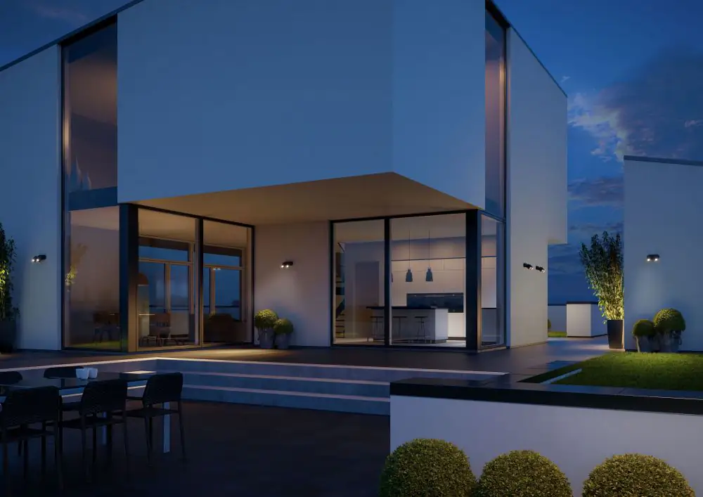 Steinel Strahler Spot DUO S Anthrazit 2-flammig, mit Bewegungsmelder