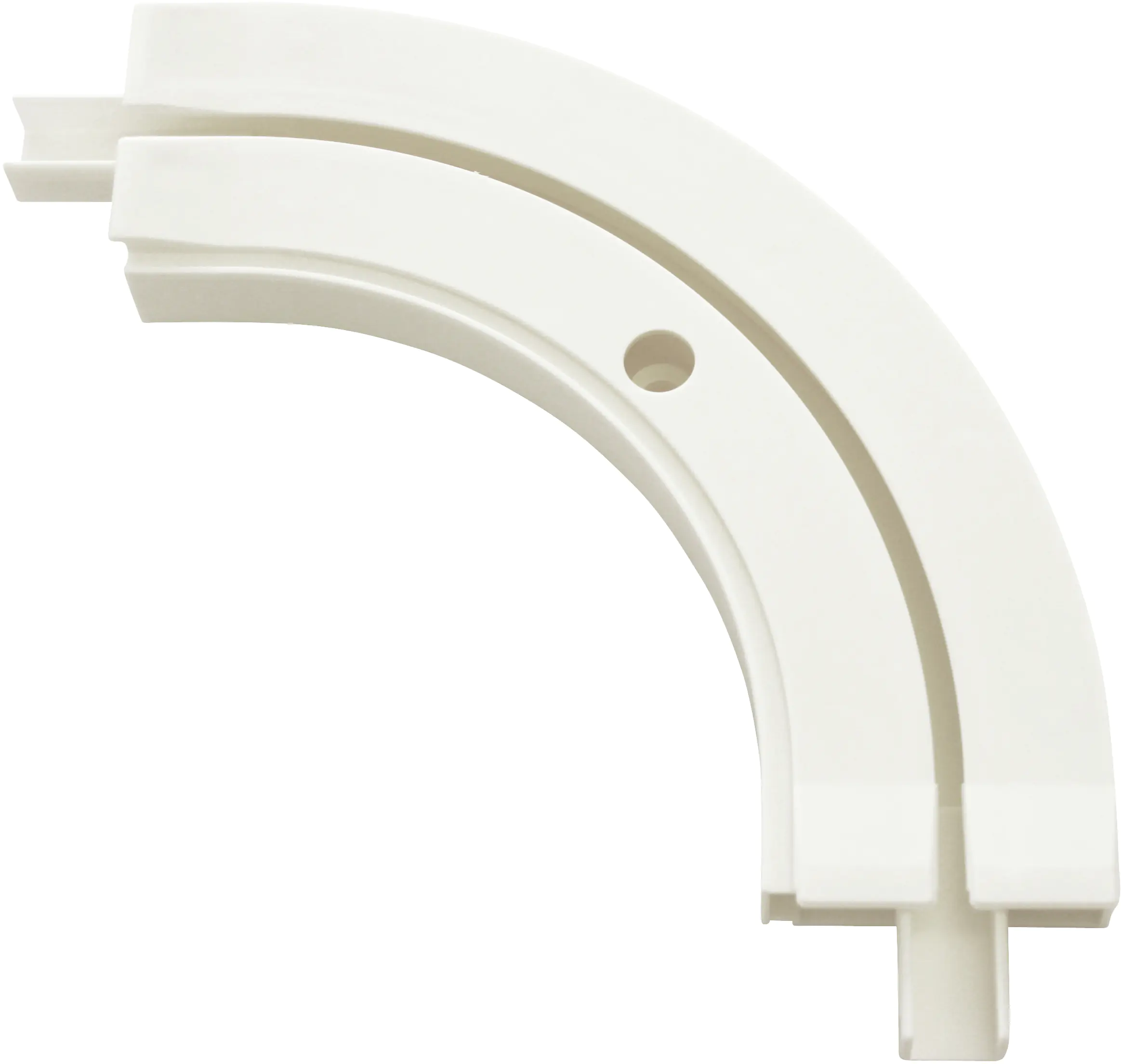 Gardinia Erkerbogen für Vorhangschiene GE, weiß