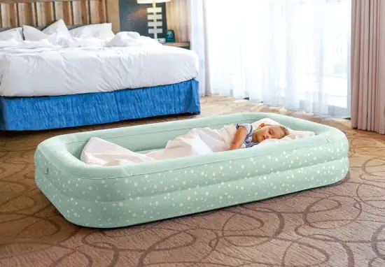 6941057468105 Intex Kinder-Reisebett 107 x 168 x 25 cm ( L x B x H) hellblau