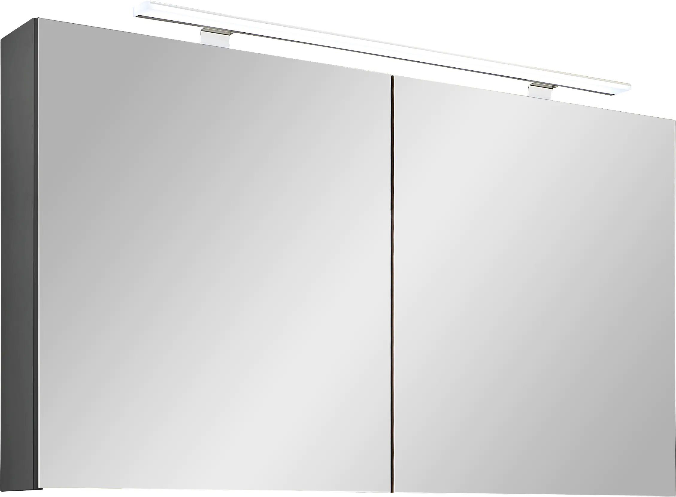 Primaster Spiegelschrank Düsseldorf mit Beleuchtung grau 120 x 70 cm