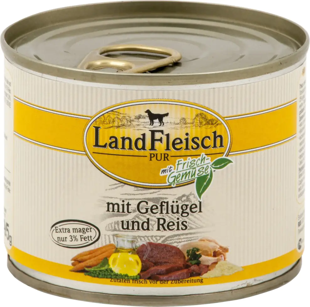 4003537402299 Landfleisch Geflügel und Reis 195 g Adult