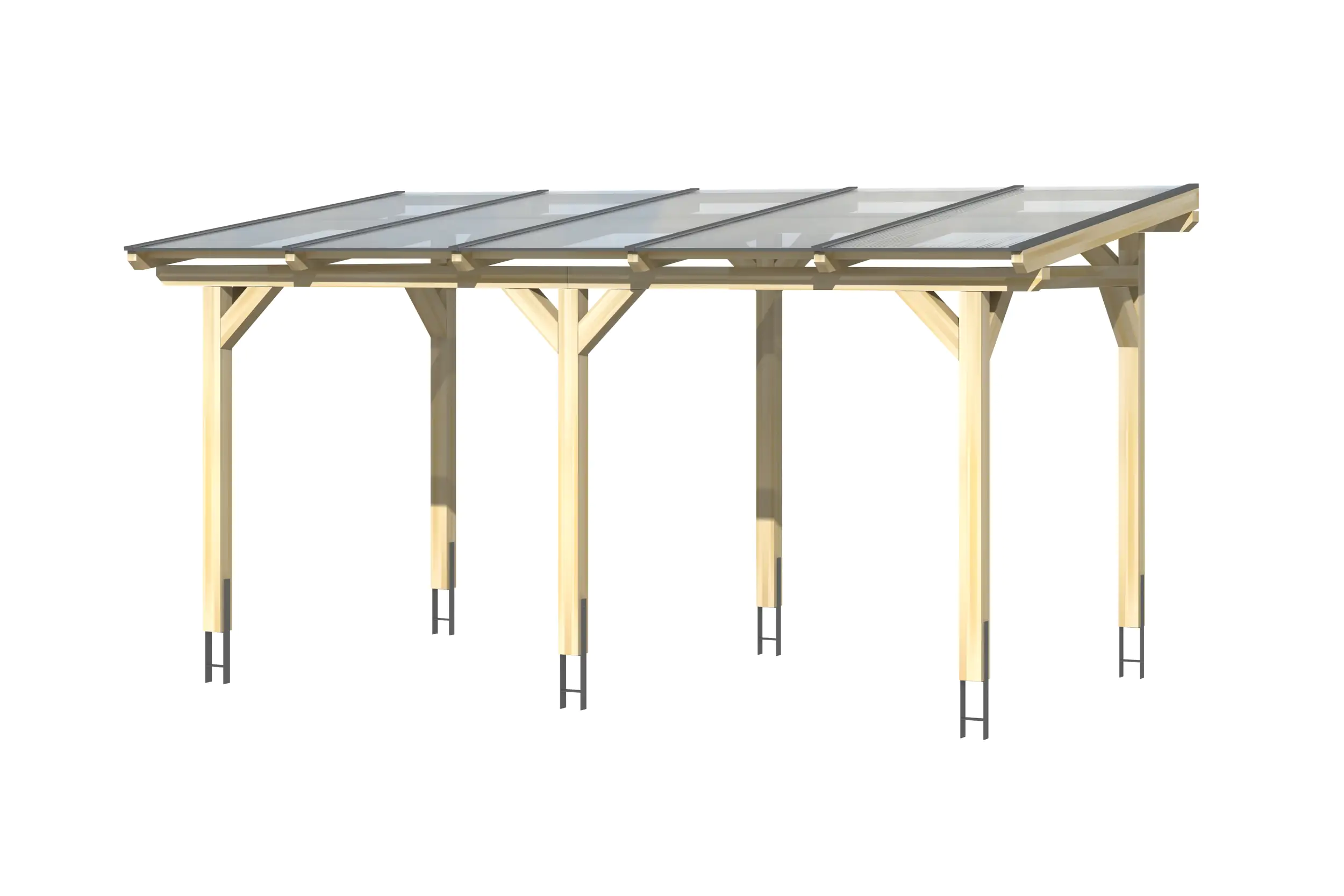 SKAN HOLZ Terrassenüberdachung Siena 541 x 400 cm Leimholz