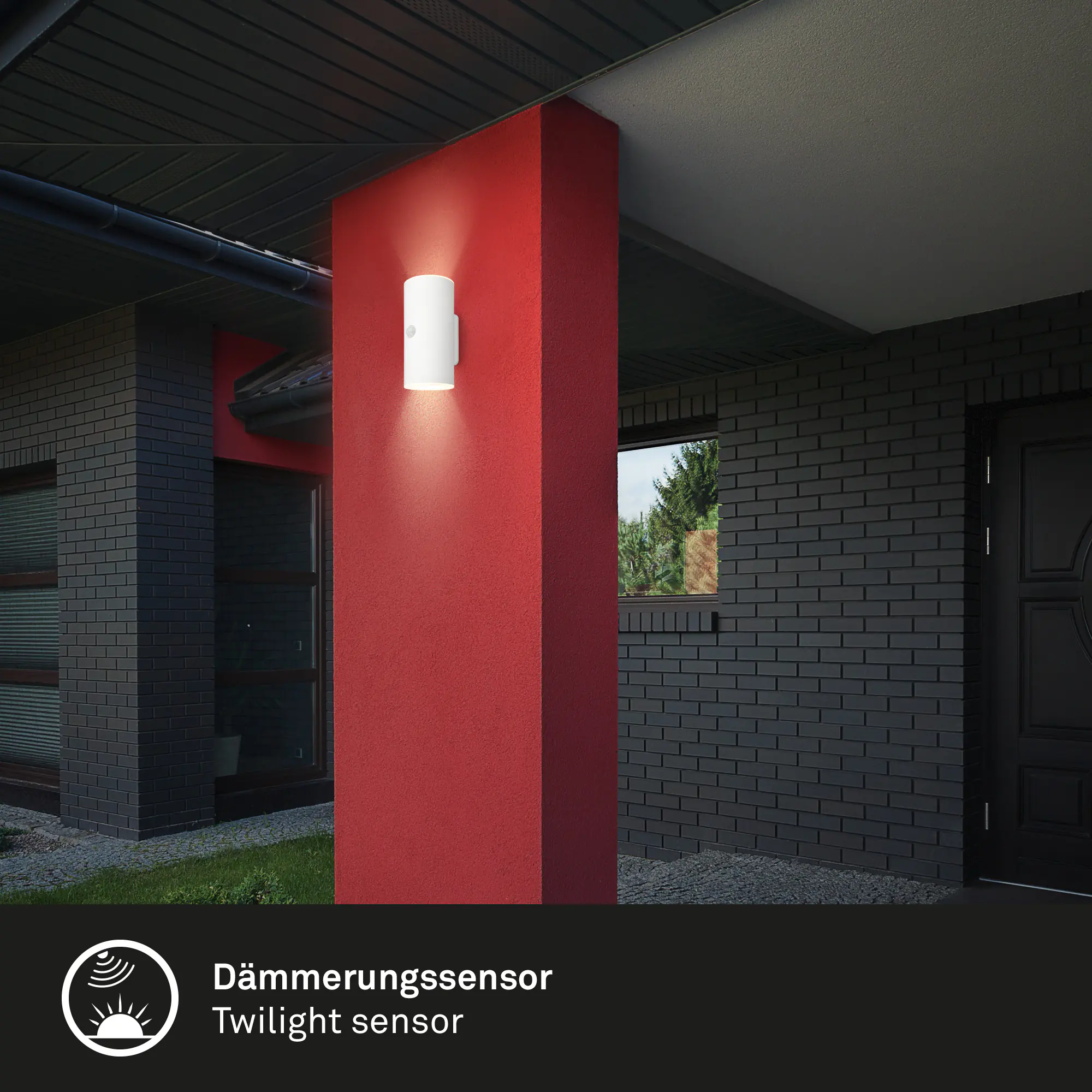 Briloner LED Akku-Außenwandleuchte Lima 6W weiß Bewegungssensor warmweiß Briloner LED Akku-Außenwandleuchte Lima 6W weiß Bewegungssensor warmweiß