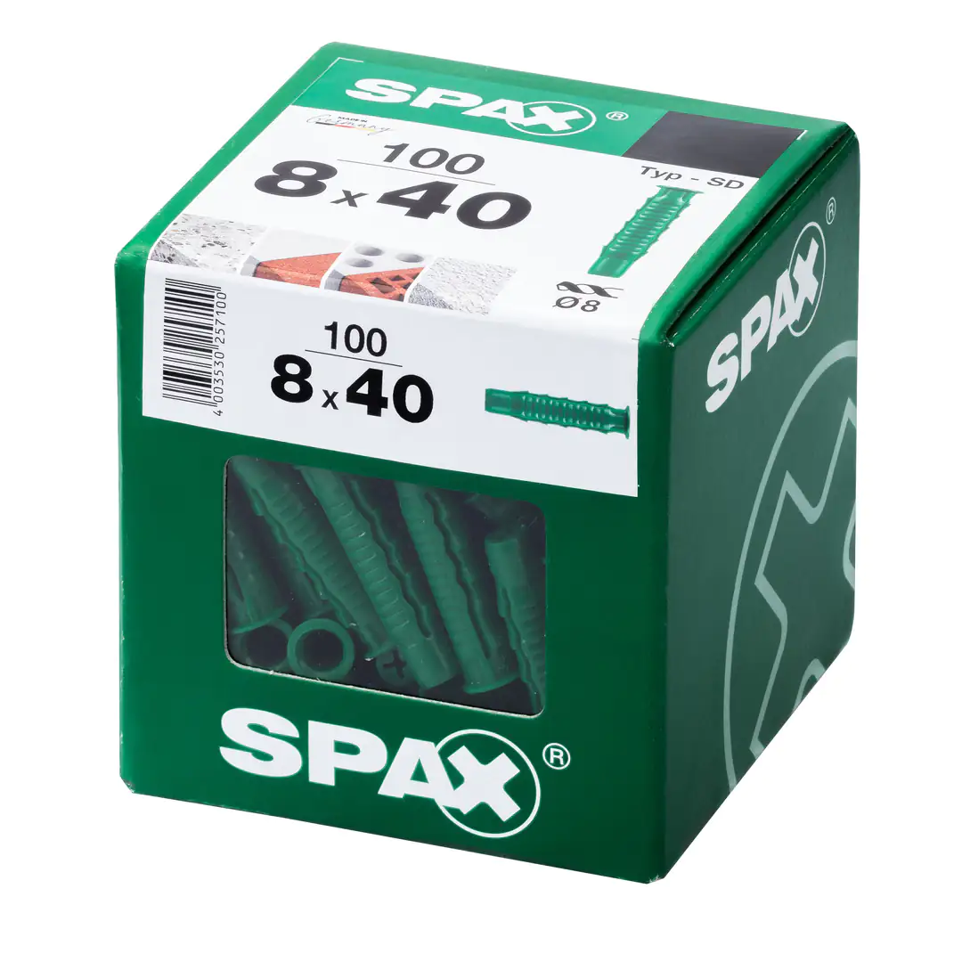 Spax Spreizdübel 8.0 x 40 mm - 100 Stück Spax Spreizdübel 8.0 x 40 mm - 100 Stück