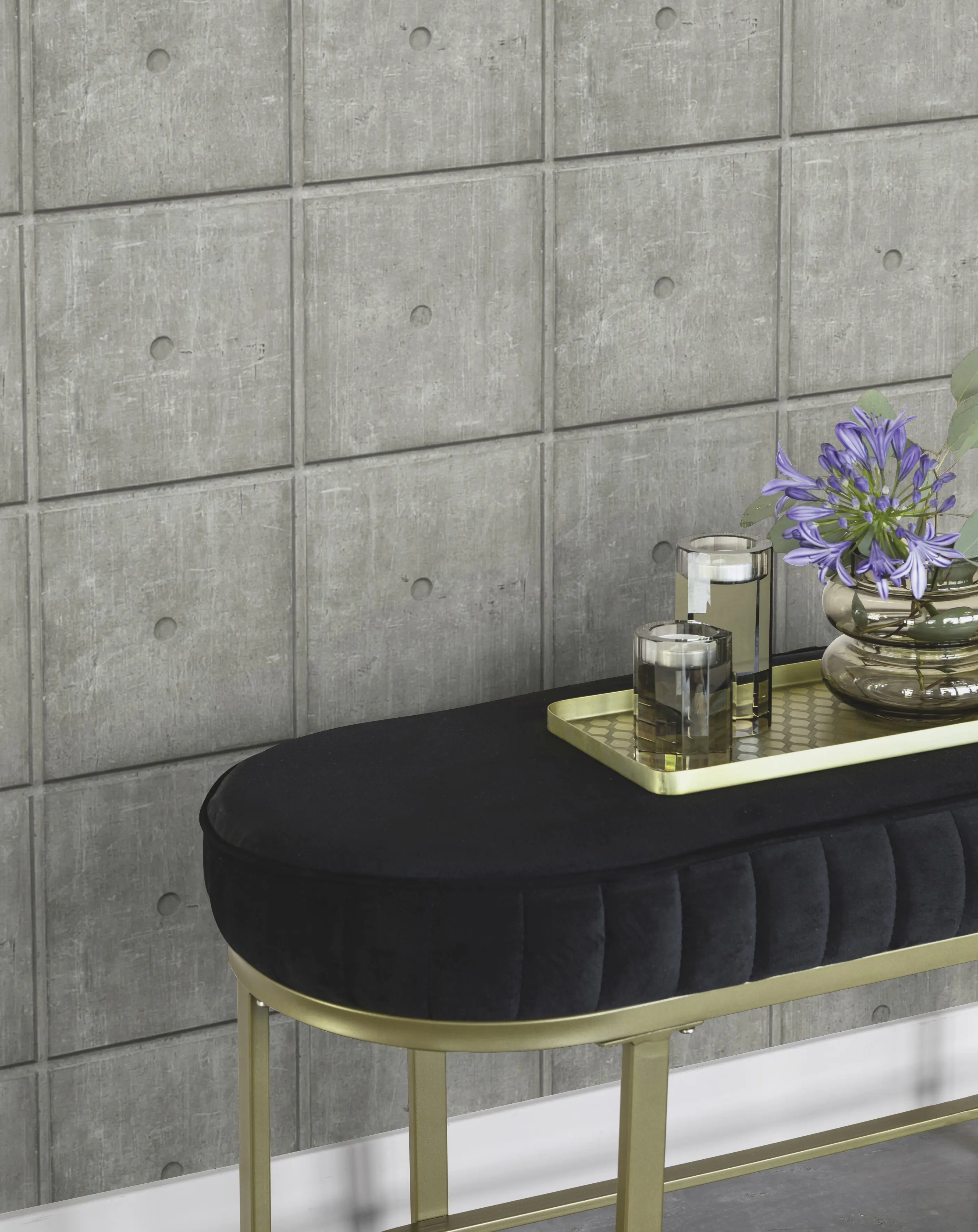 Rasch Vliestapete 499438 Factory V, Metallplatten grau, 10,05 x 0,53 m