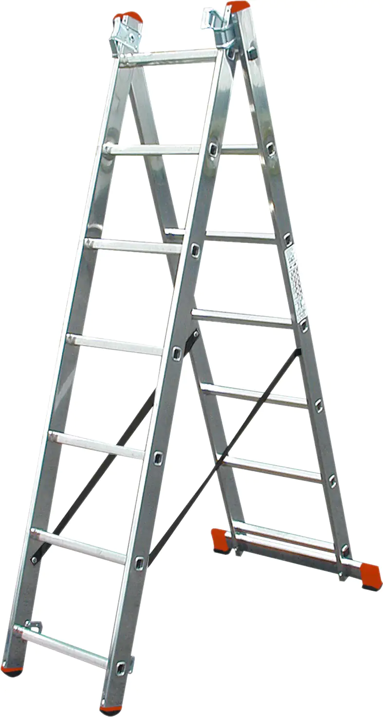 Krause Aluminium-Vielzweckleiter CORDA Globus mit Treppenfunktion 5,10 m