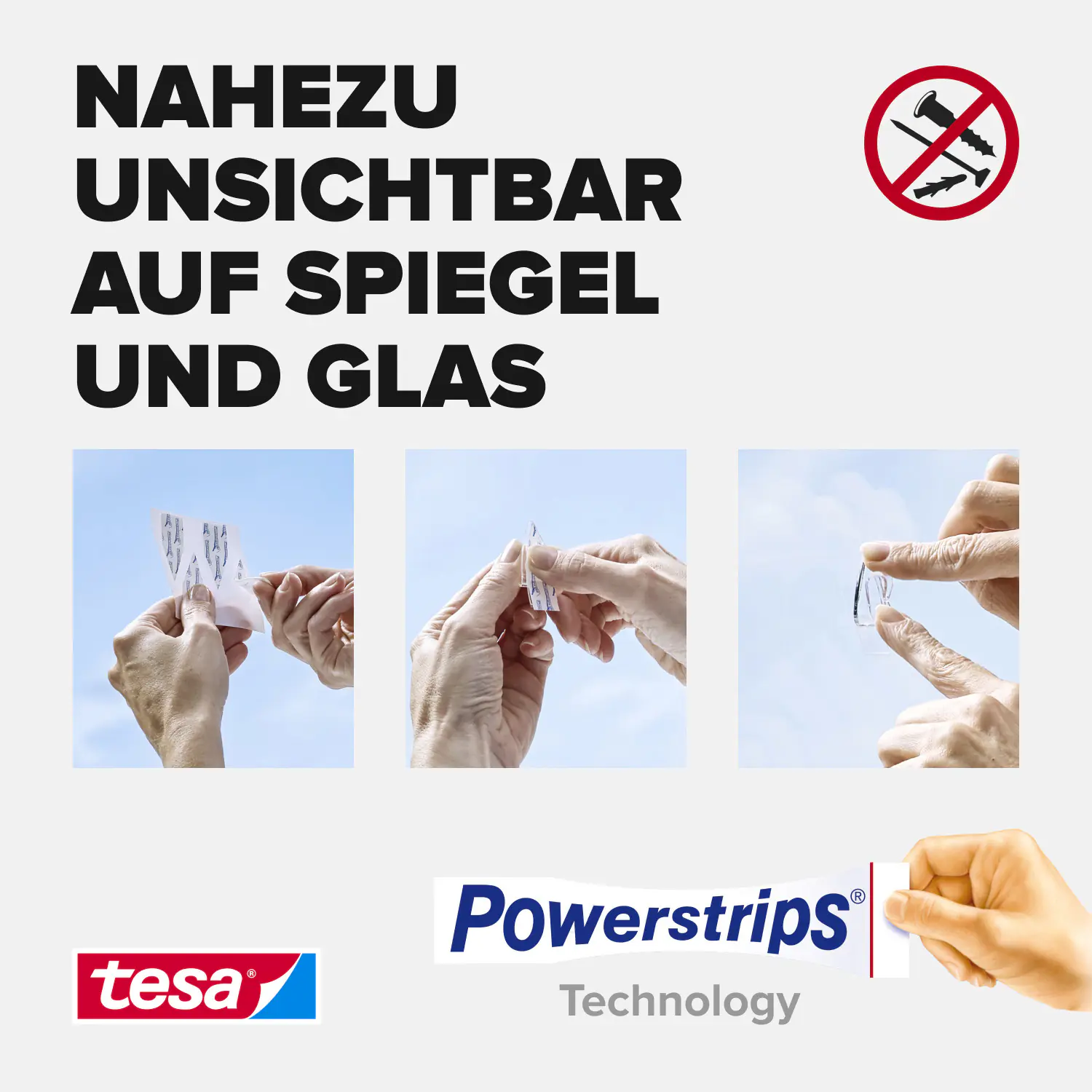 tesa Klebestreifen Traglast 200 g, 16 Stück