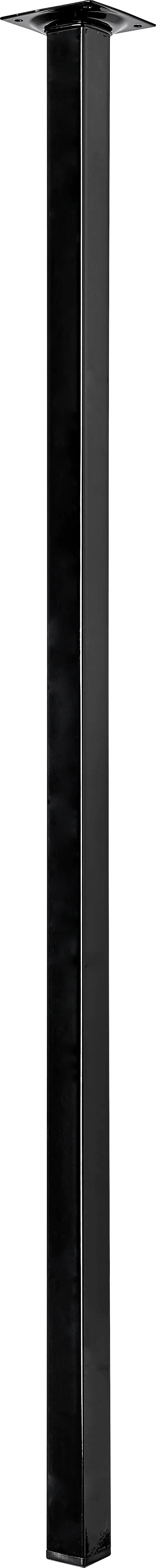 Hettich Tischbein 80 x 2,5 x 2,5 cm Stahl schwarz - 1 Stück