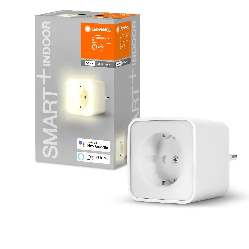 Ledvance Smart+WiFi Steckdose mit integriertem Nachtlicht weiß 3.680 W