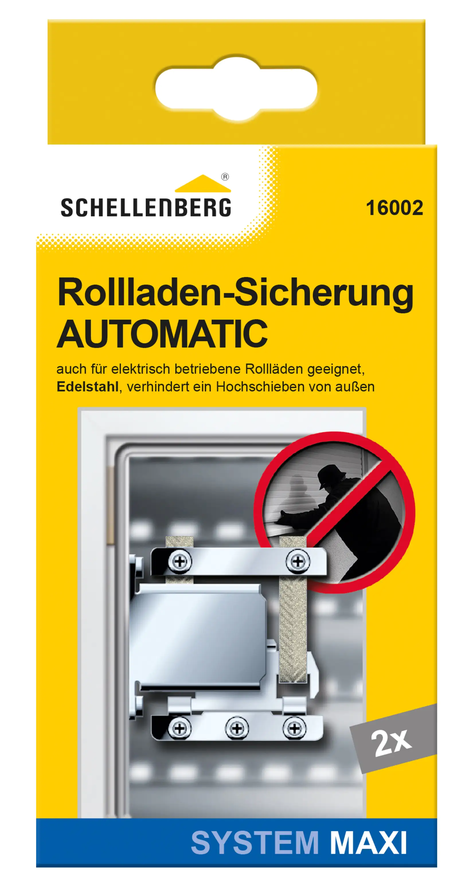 Schellenberg Rollladen-Hochschiebesicherung silber Schellenberg Rollladen-Hochschiebesicherung silber