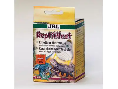 4014162711748 JBL Keramik-Heizstrahler ReptilHeat 100W silber / schwarz