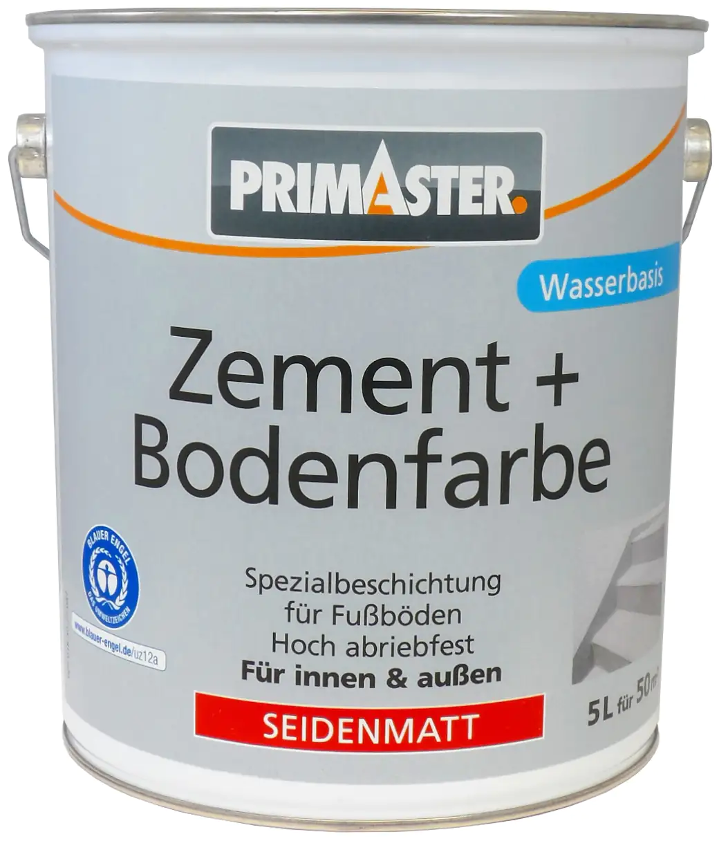 Primaster Zementfarbe und Bodenfarbe 5 L weiß seidenmatt Primaster Zementfarbe und Bodenfarbe 5 L weiß seidenmatt