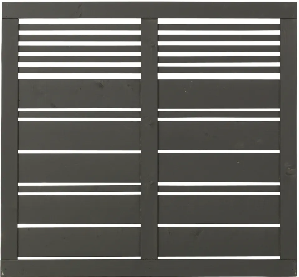 Plus Zaun Silence 120 x 110 cm umbragrau fungizidbehandelt