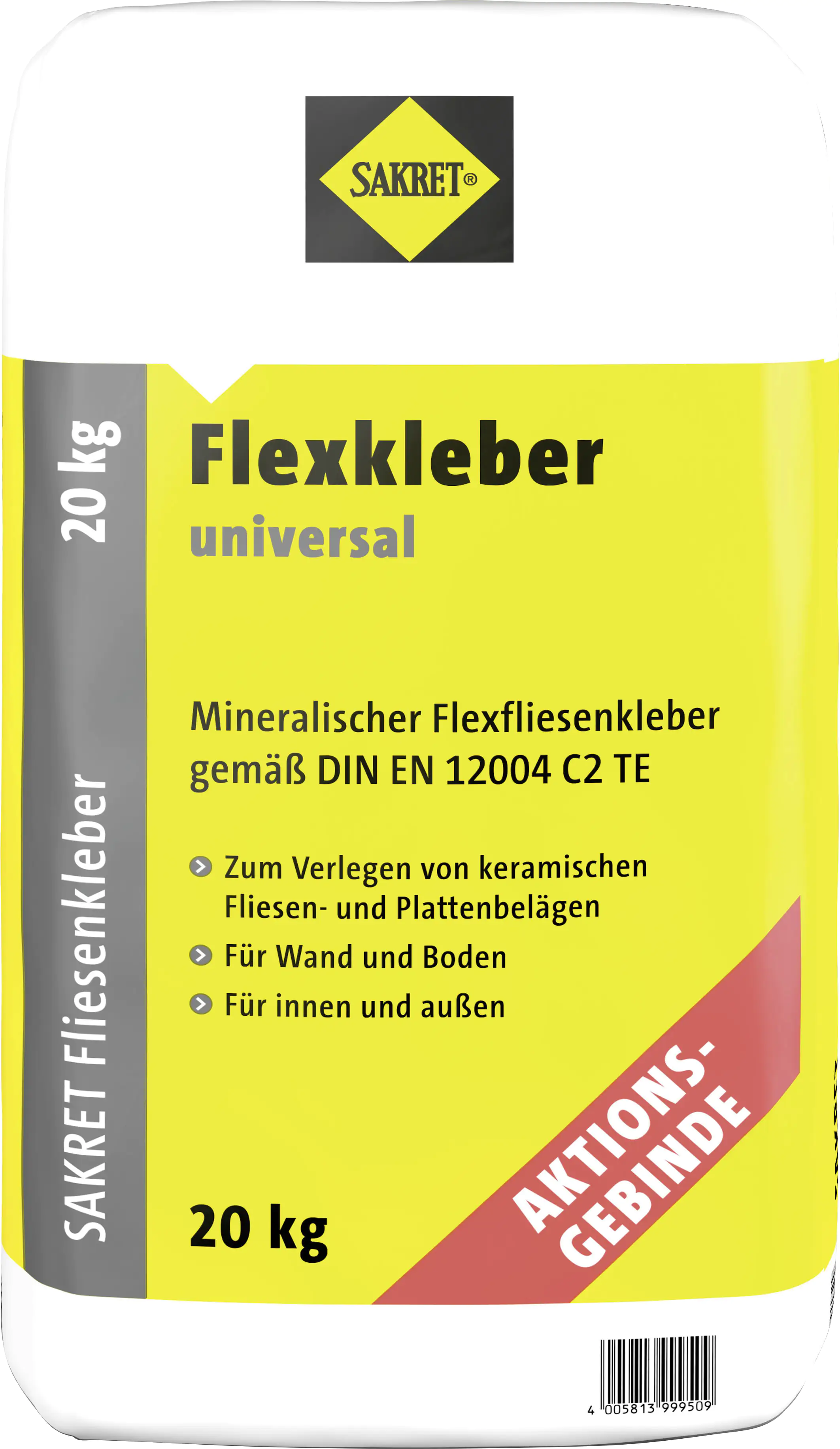 SAKRET Flexkleber Universal 20 kg Aktionsgebinde
