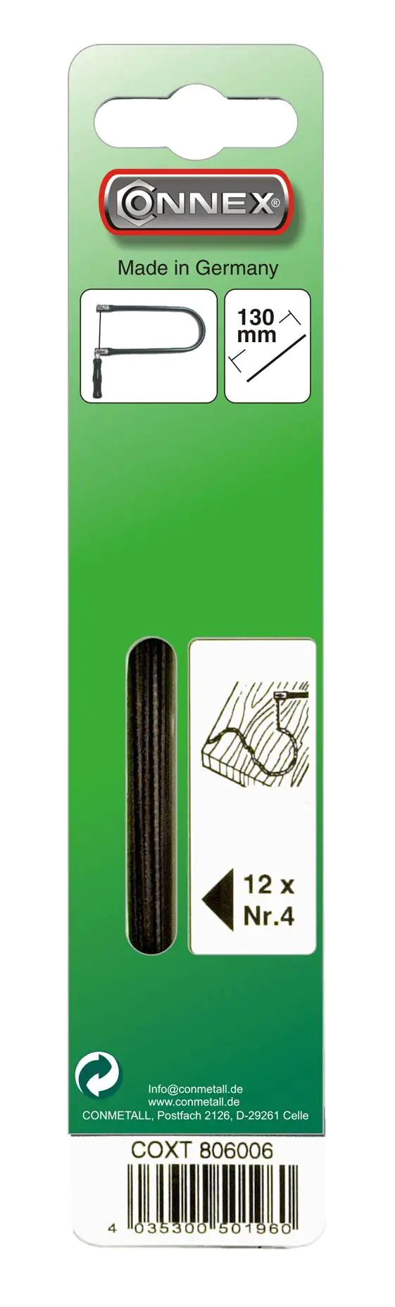 Laubsägeblatt Taifun für Holz Größe 2 – 12 Stück Laubsägeblatt Taifun für Holz Größe 2 – 12 Stück