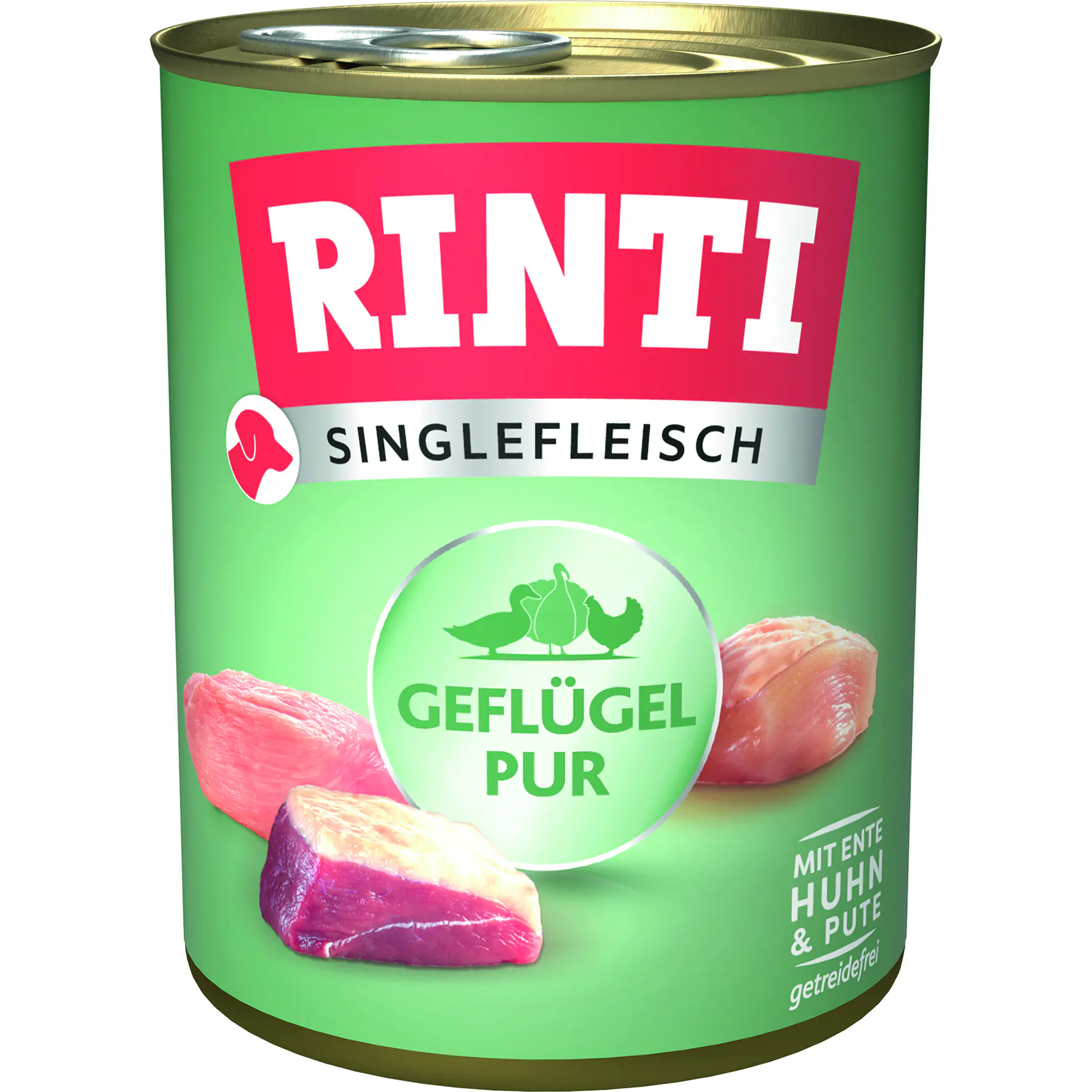 Rinti Singlefleisch Exclusive Hundenassfutter Adult getreidefrei 800 g Geflügel
