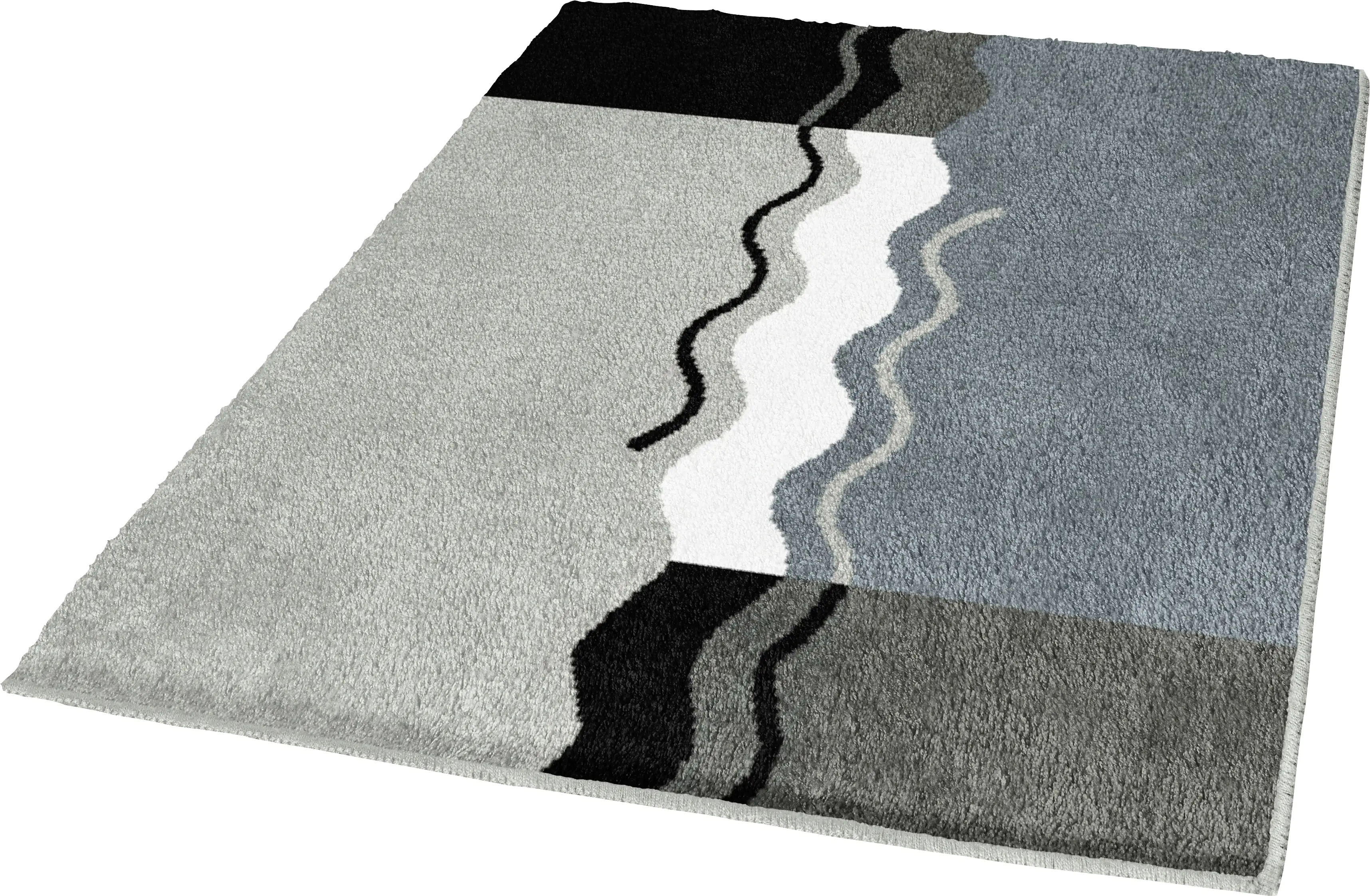 Kleine Wolke Badteppich Vanessa platin, 60 x 100 cm