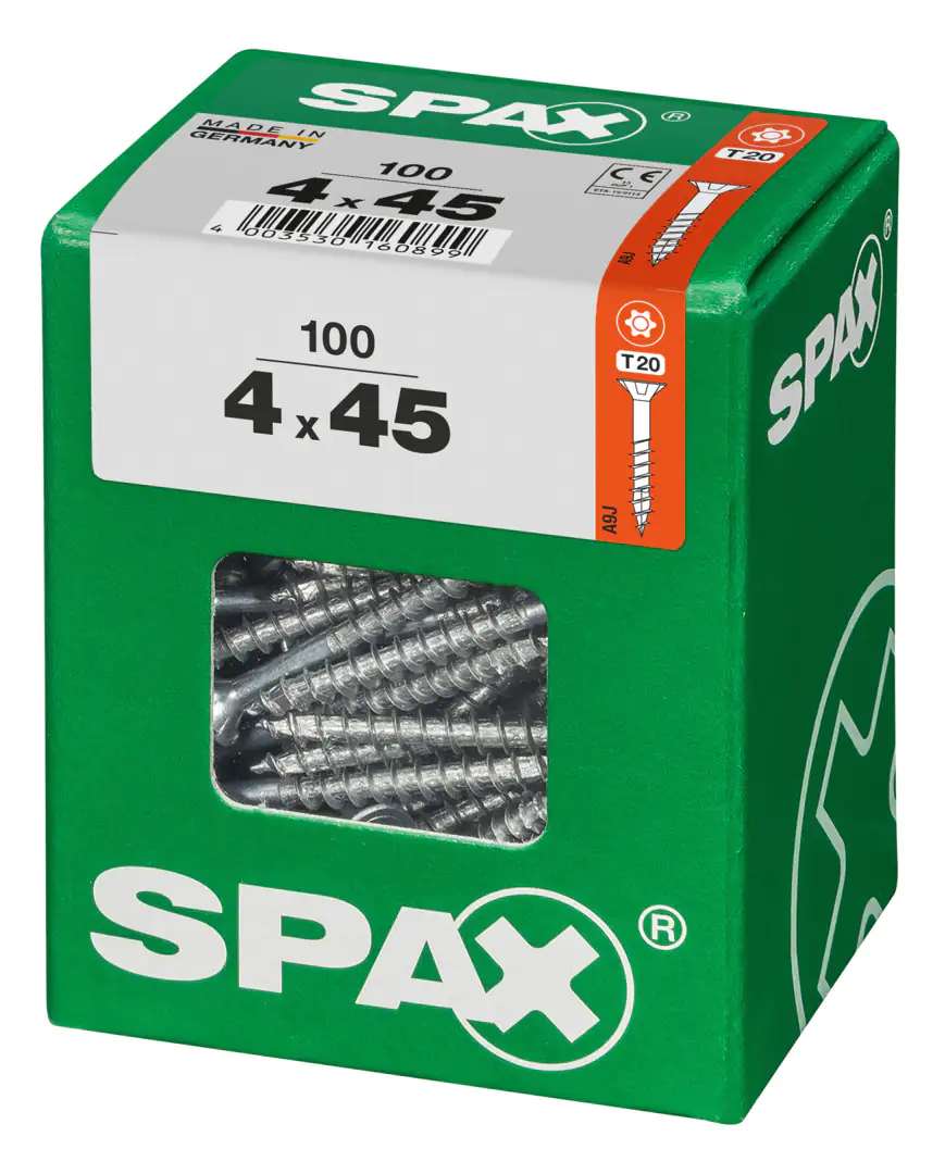 Spax Universalschrauben 4.0 x 45 mm TX 20 - 100 Stk.