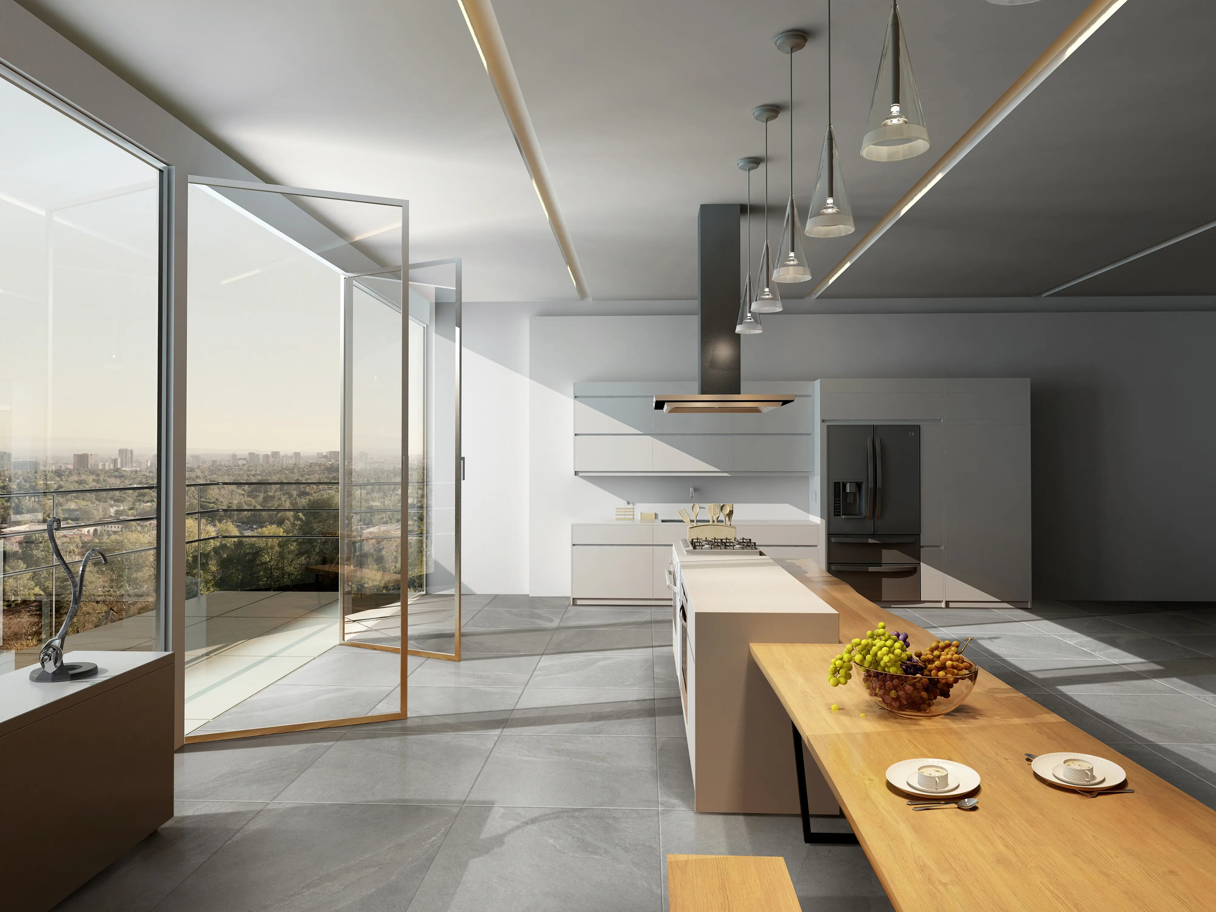 Terrassenplatte Feinsteinzeug Concept 60 x 60 x 2 cm grau