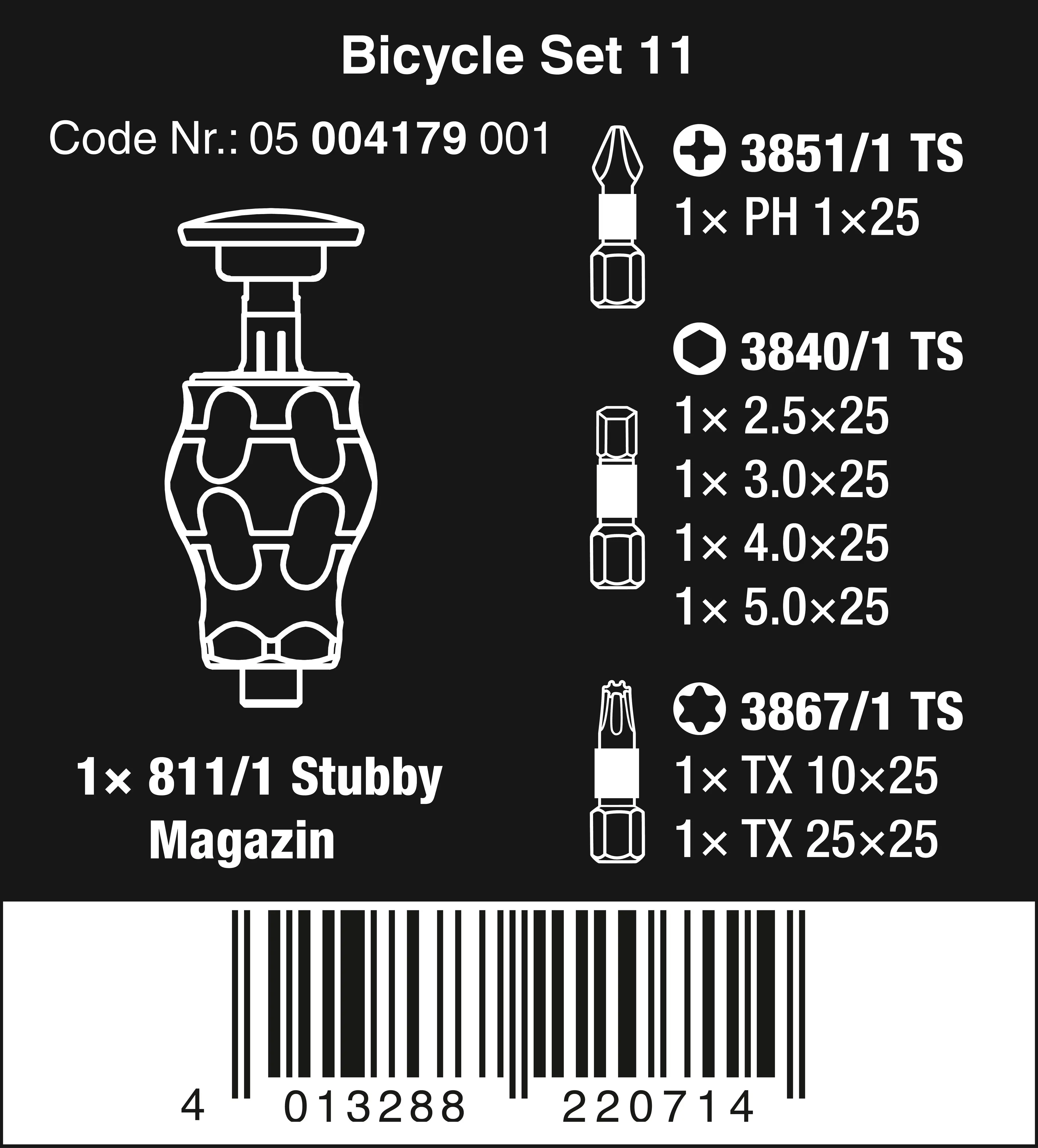 Wera Schraubendreher-Satz Bicycle Set 11 7-teilig