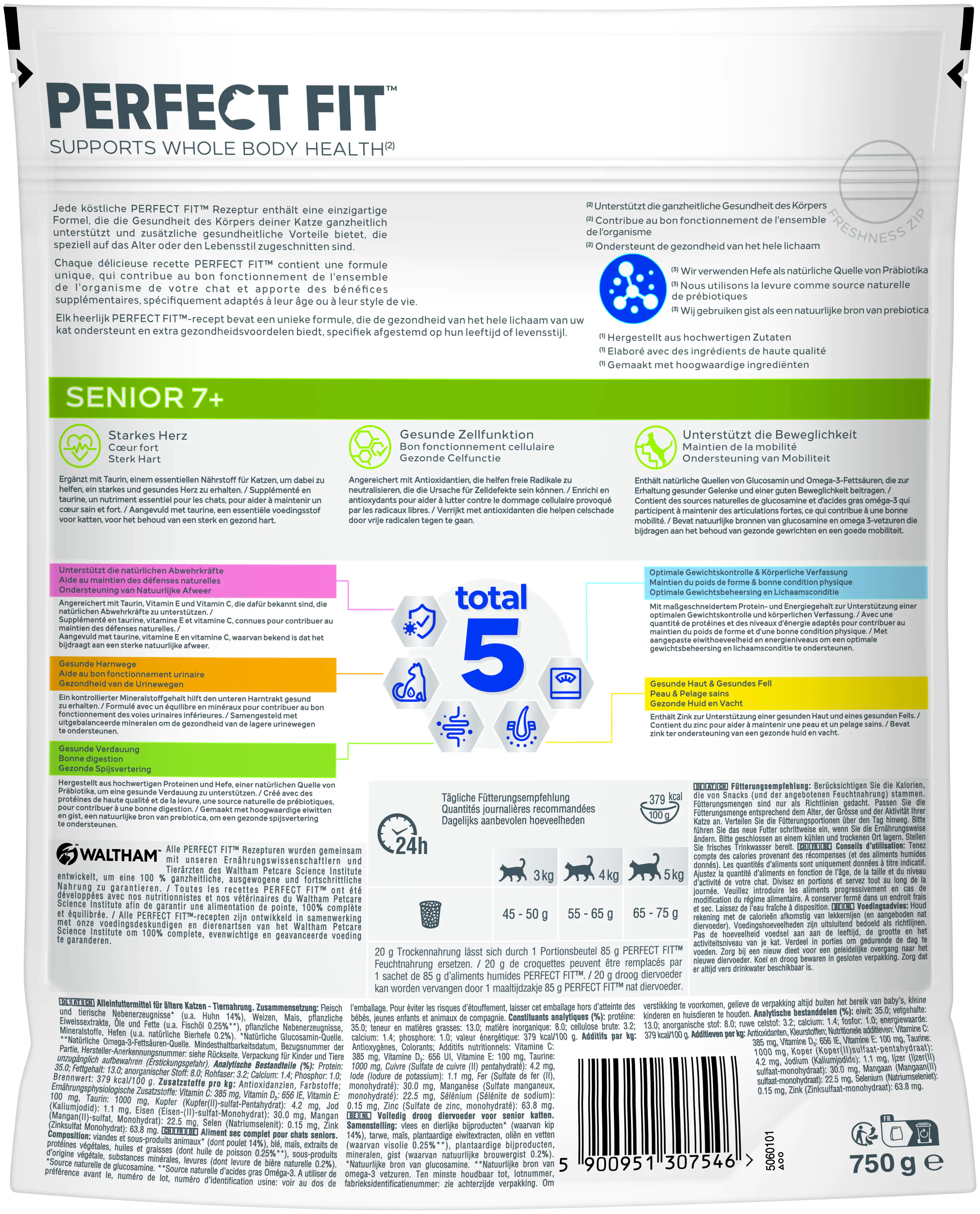 Perfect Fit Senior 7+ mit Huhn Katzenfutter 750g