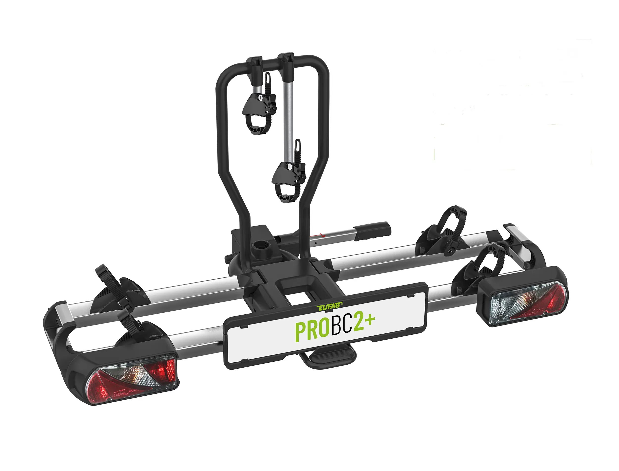 EUFAB Fahrradträger ProBC2+ für 2 Fahrräder und große Heckklappen komplett vormontiert EUFAB Fahrradträger ProBC2+ für 2 Fahrräder und große Heckklappen komplett vormontiert