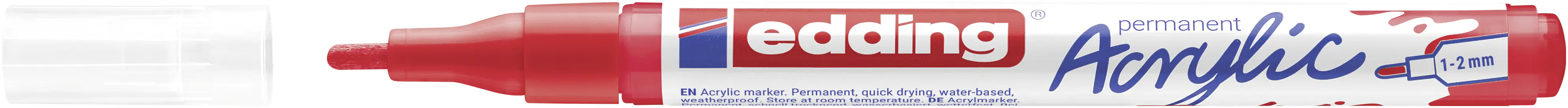 edding 5300 Acrylmarker fein verkehrsrot  1 - 2 mm