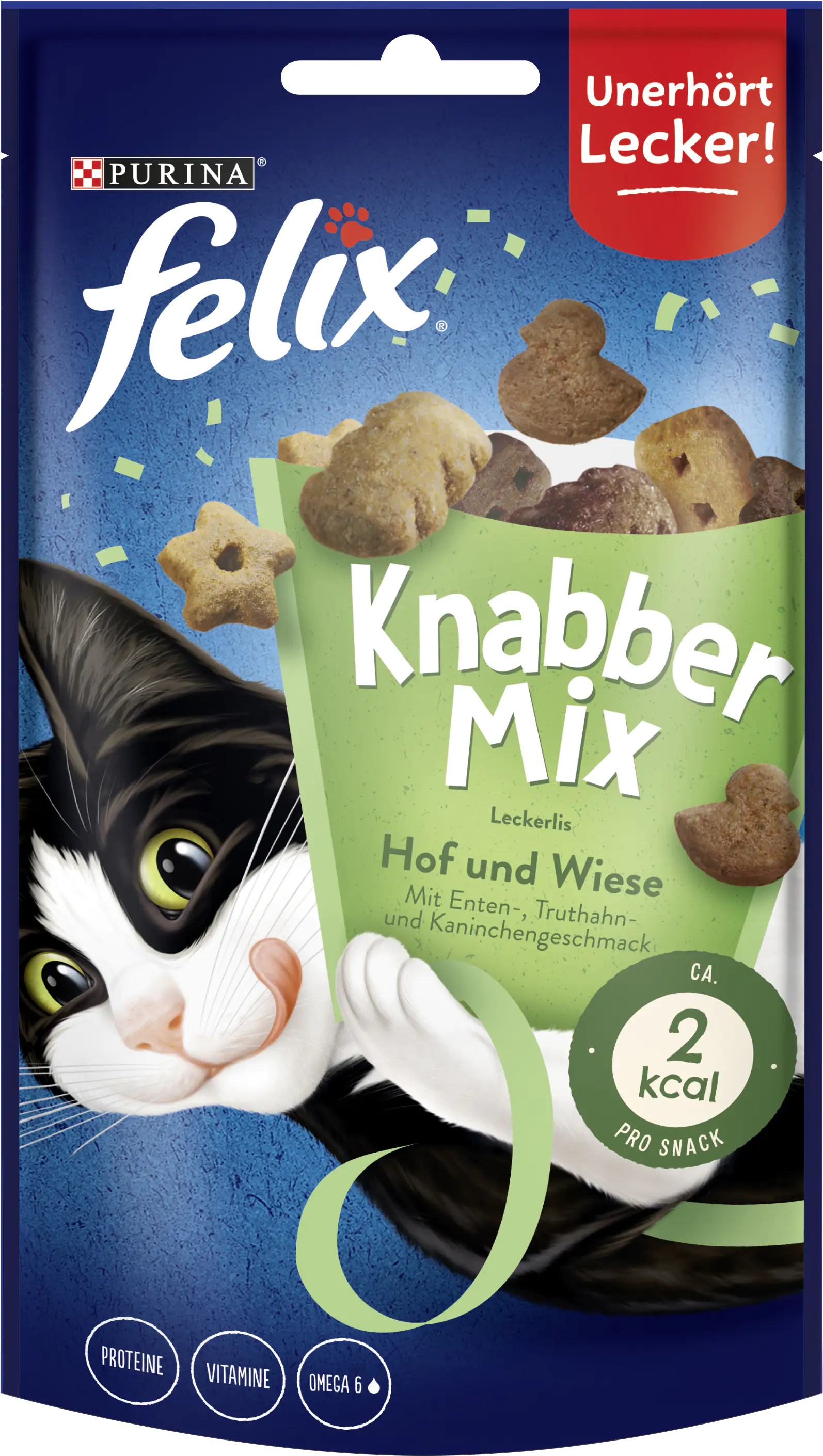 Felix Knabbermix Katzensnack Hof & Wiese 45g