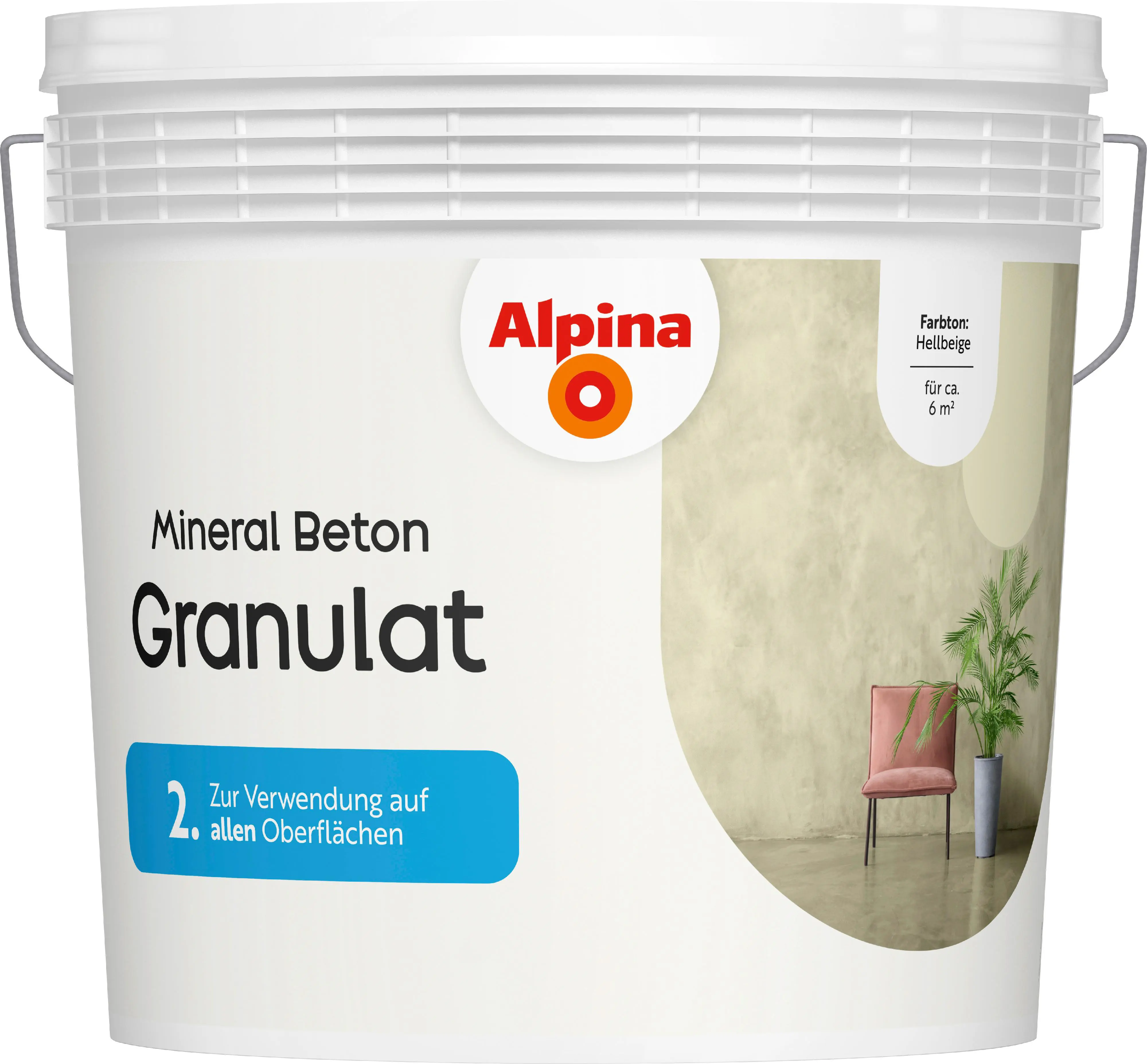 Alpina Mineral Beton Granulat hellbeige 6 kg Alpina Mineral Beton Granulat hellbeige 6 kg