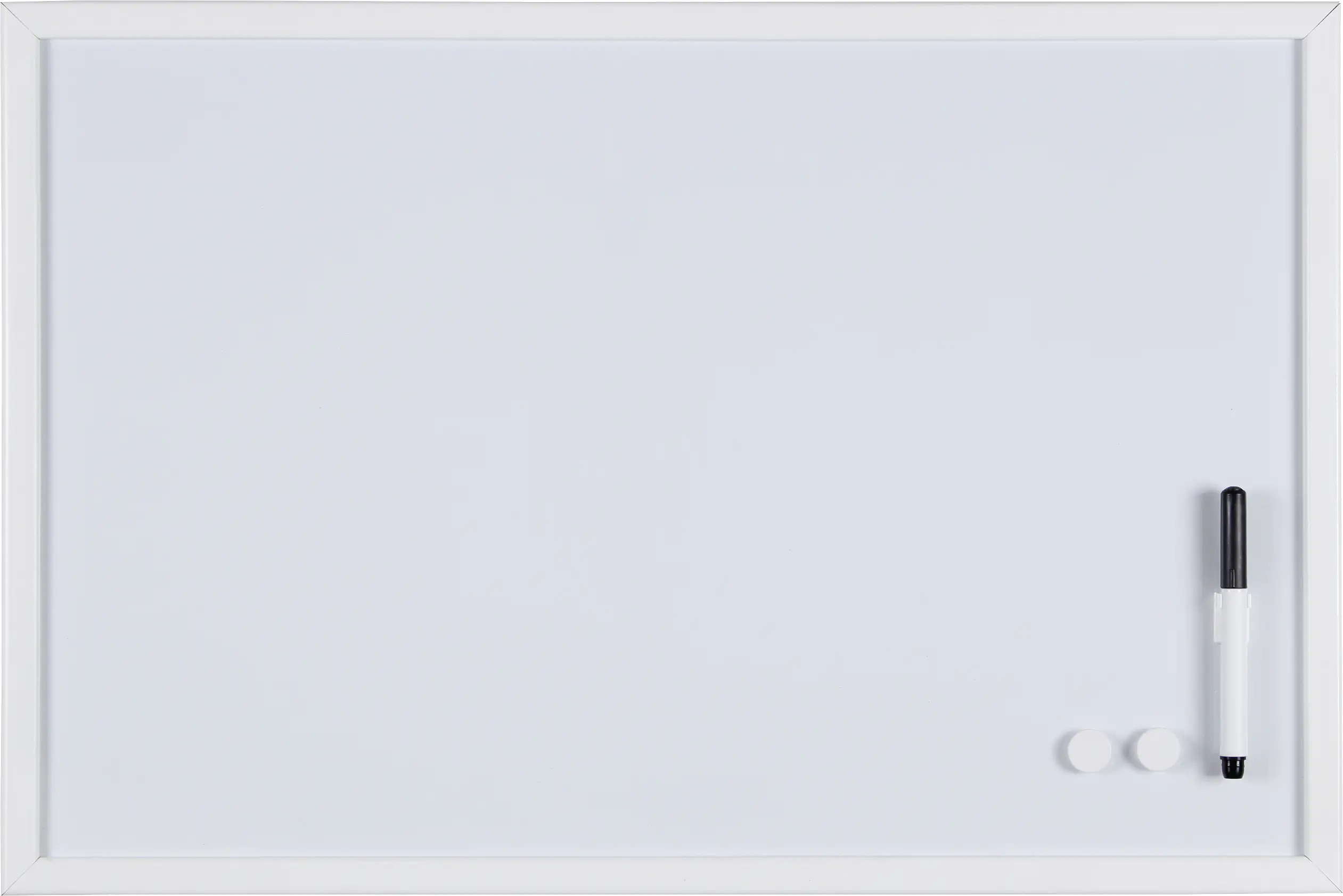 Vigo Magnettafel weiß, 60 x 40 cm, incl. 2 Magnete und 1 Stift