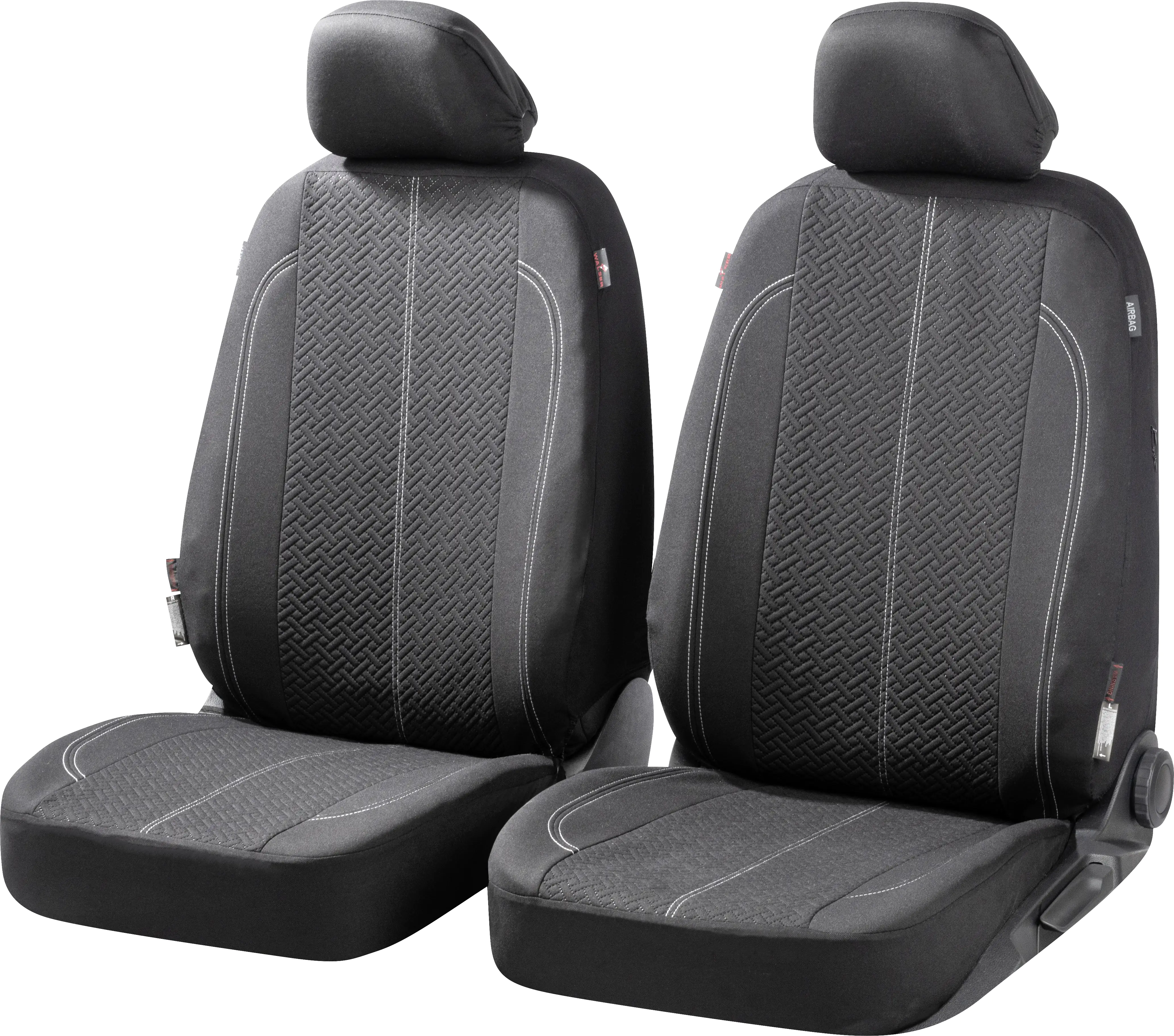 Walser Autositzbezug Tratto Vordersitze Collection Basic schwarz