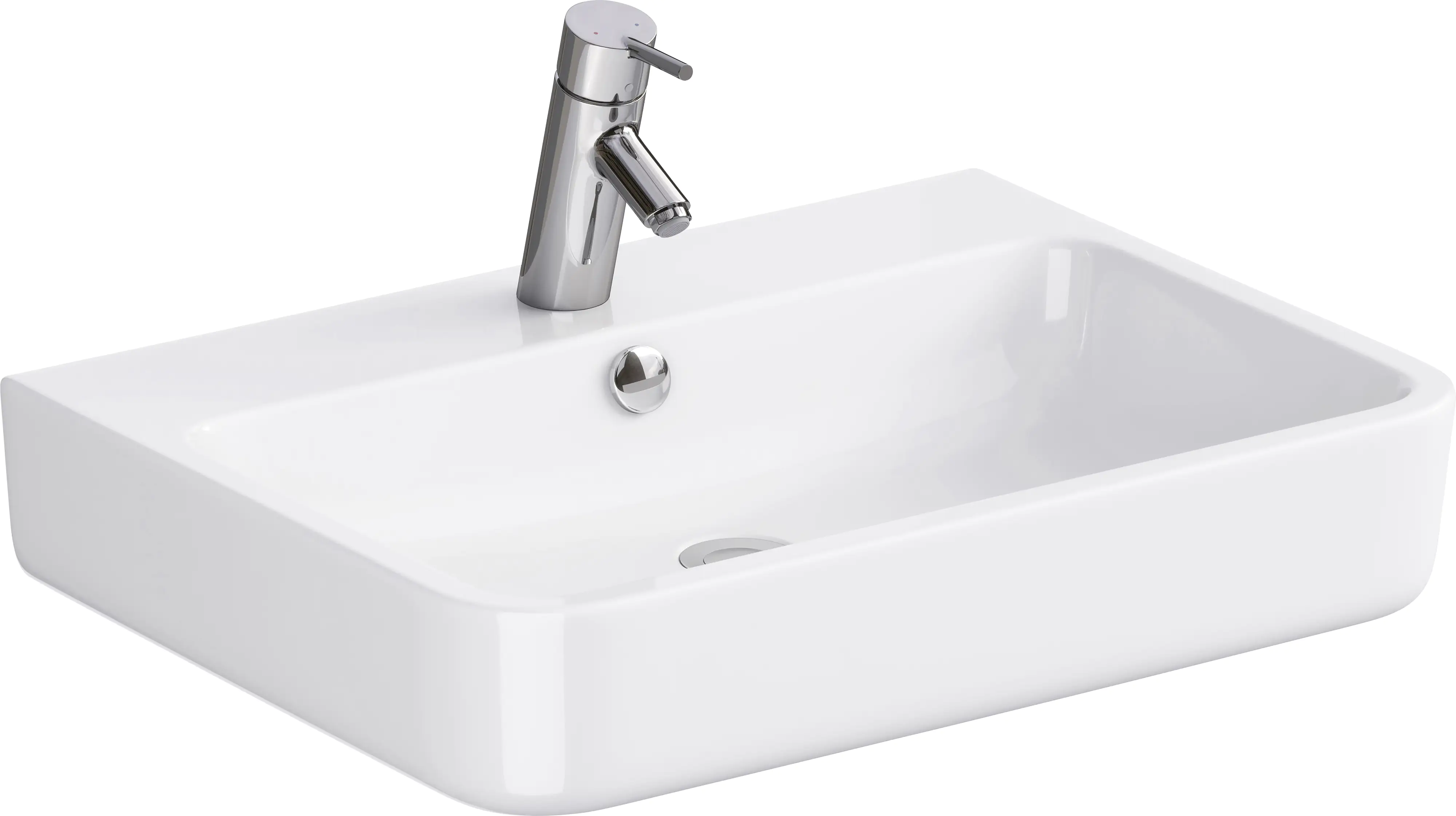 Primaster Keramikwaschbecken 60 cm Marina weiß Primaster Keramikwaschbecken 60 cm Marina weiß