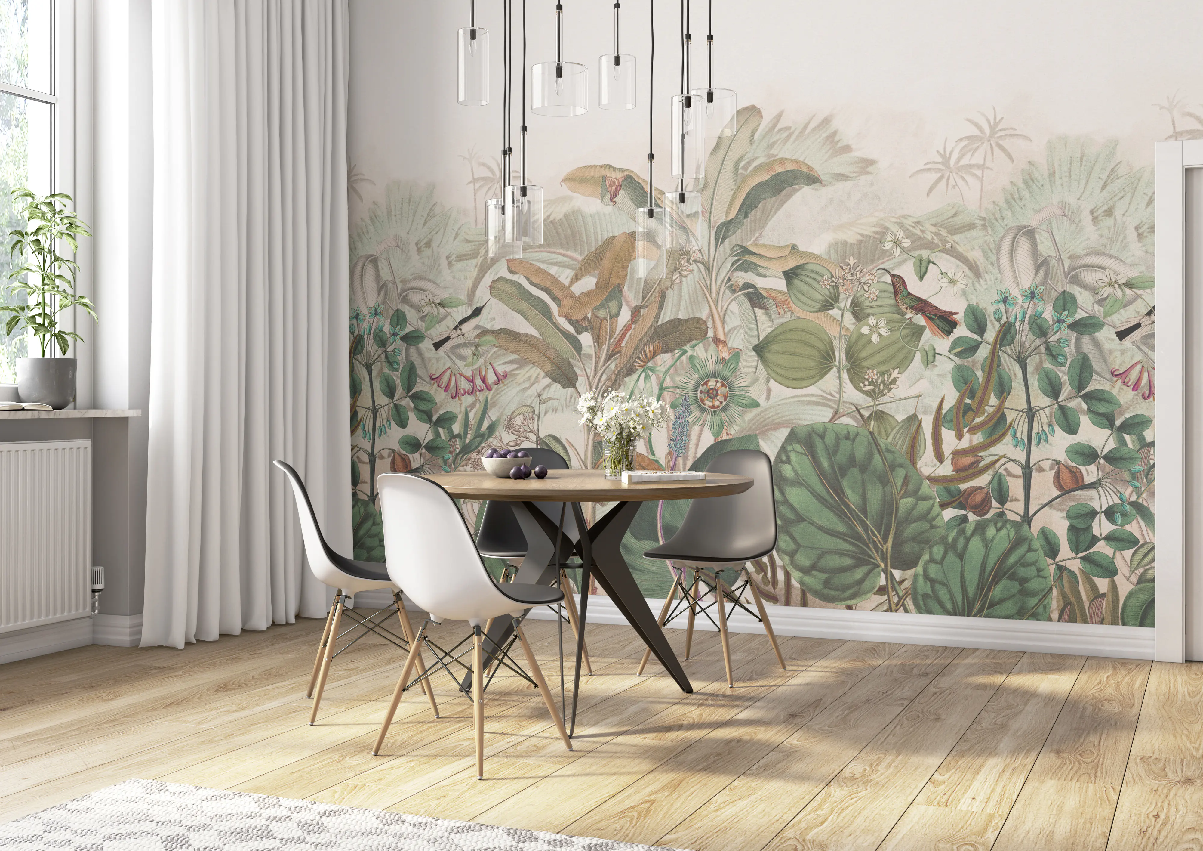 Rasch Vlies Fototapete 543674 Rot-Terra Muster & Motive 2,65 m x 2,65 m