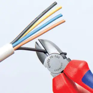 Knipex Seitenschneider 140 mm schwarz Mehrkomponenten-Hülle