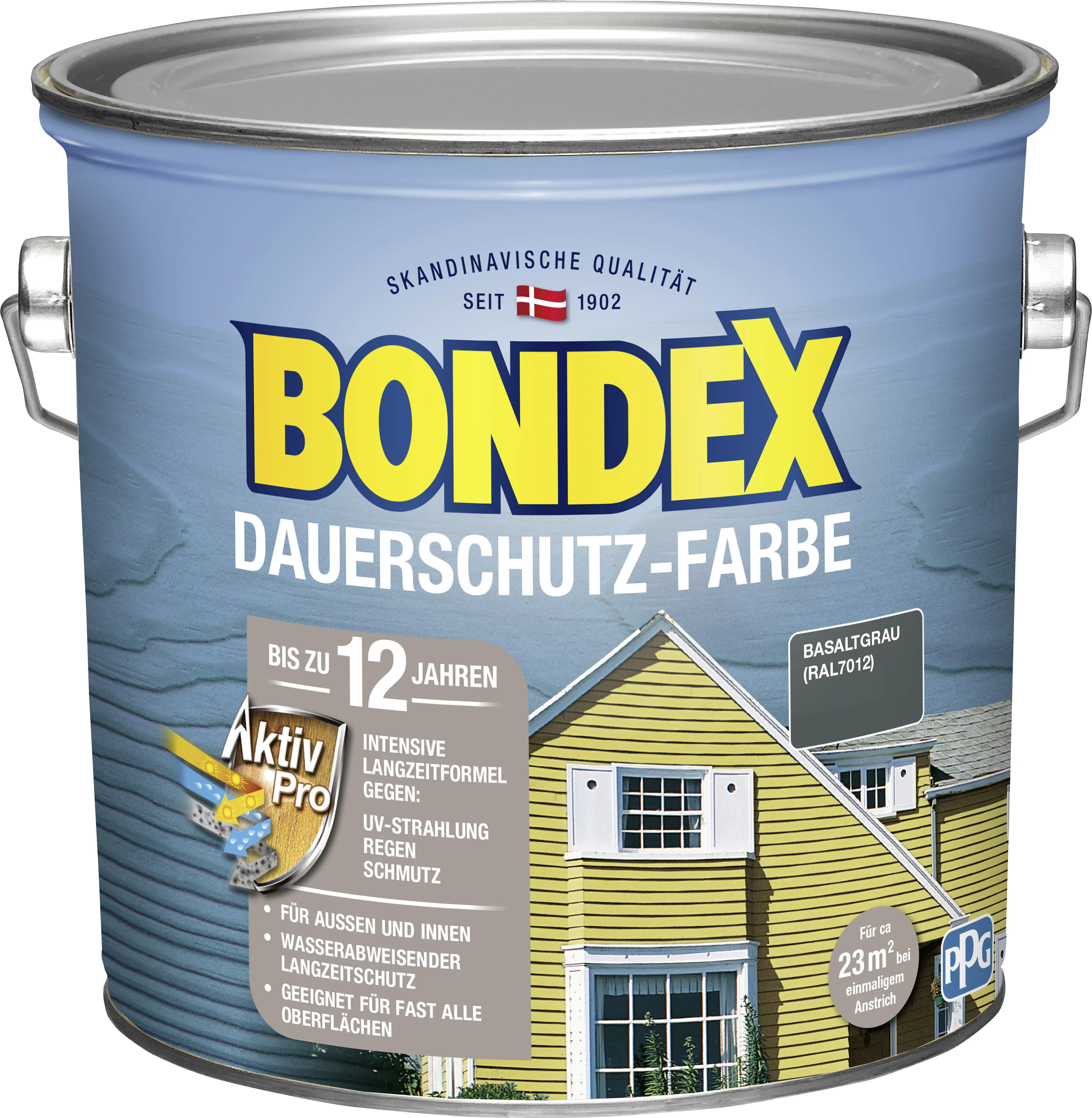 Bondex Dauerschutzfarbe 2,5 L basaltgrau