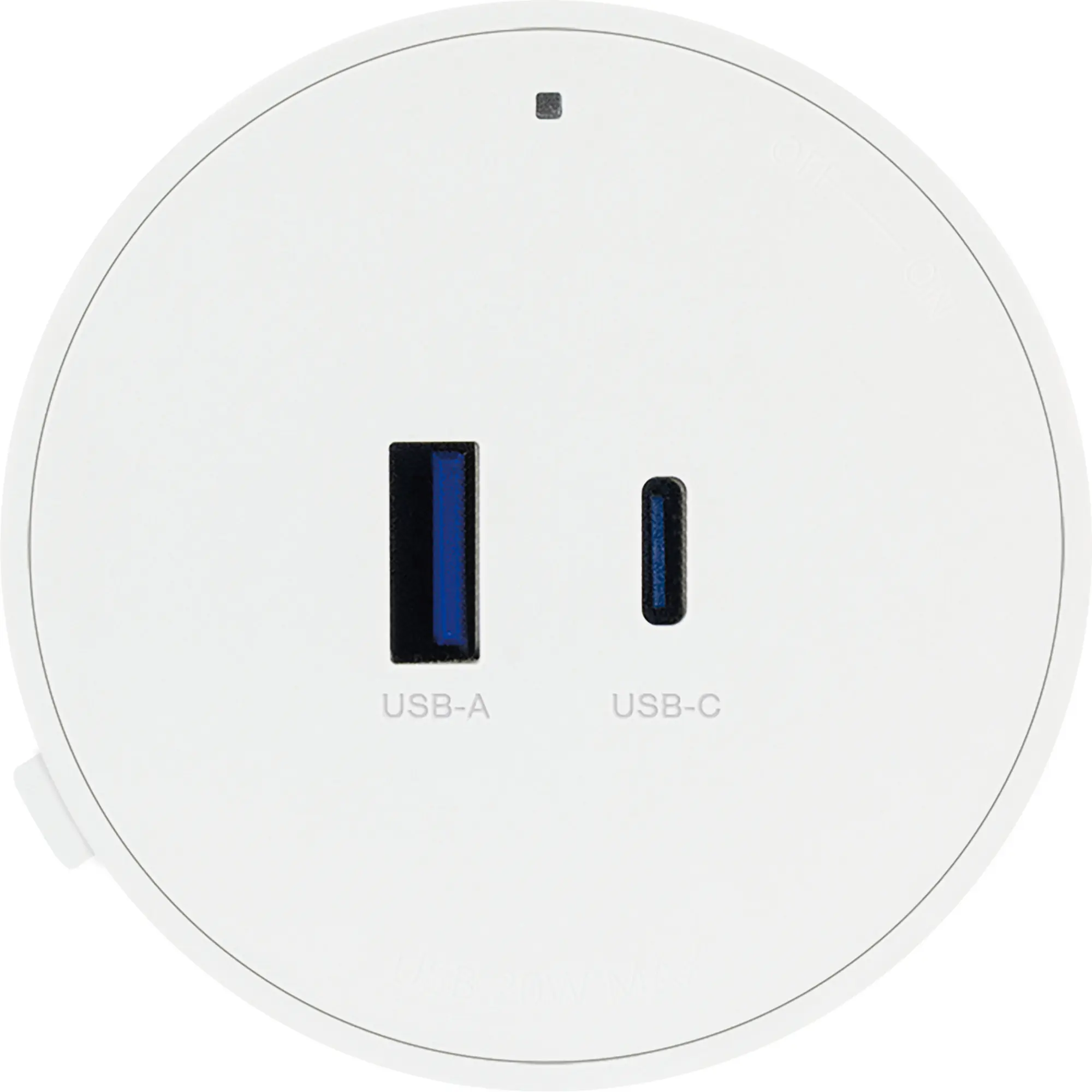 Schwaiger Steckdosenadapter für modulare Stromschiene USB-C + A max. 20W weiß