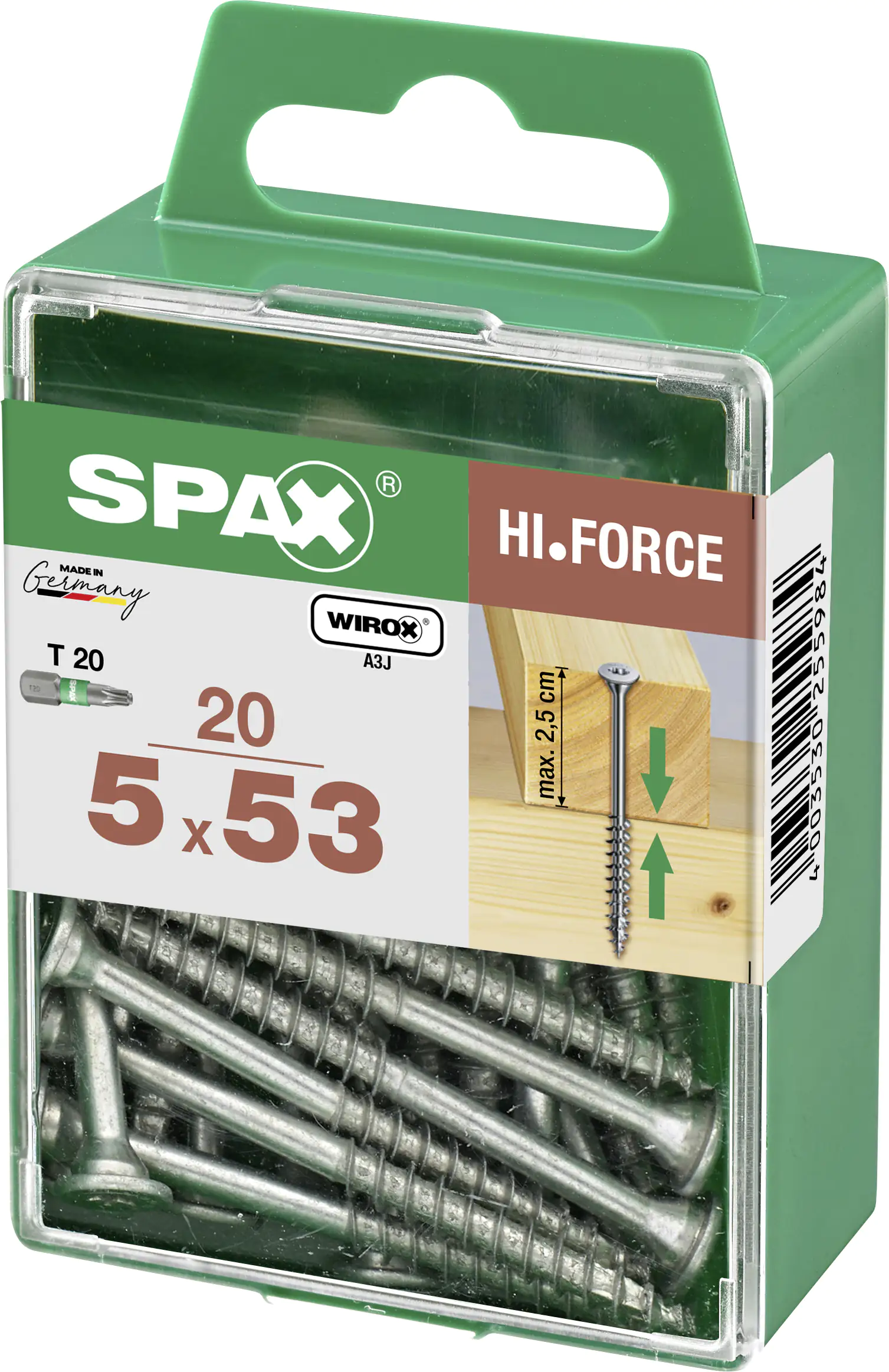 Spax Universalschrauben 5.0 x 53 mm TX 20 - 20 Stk.
