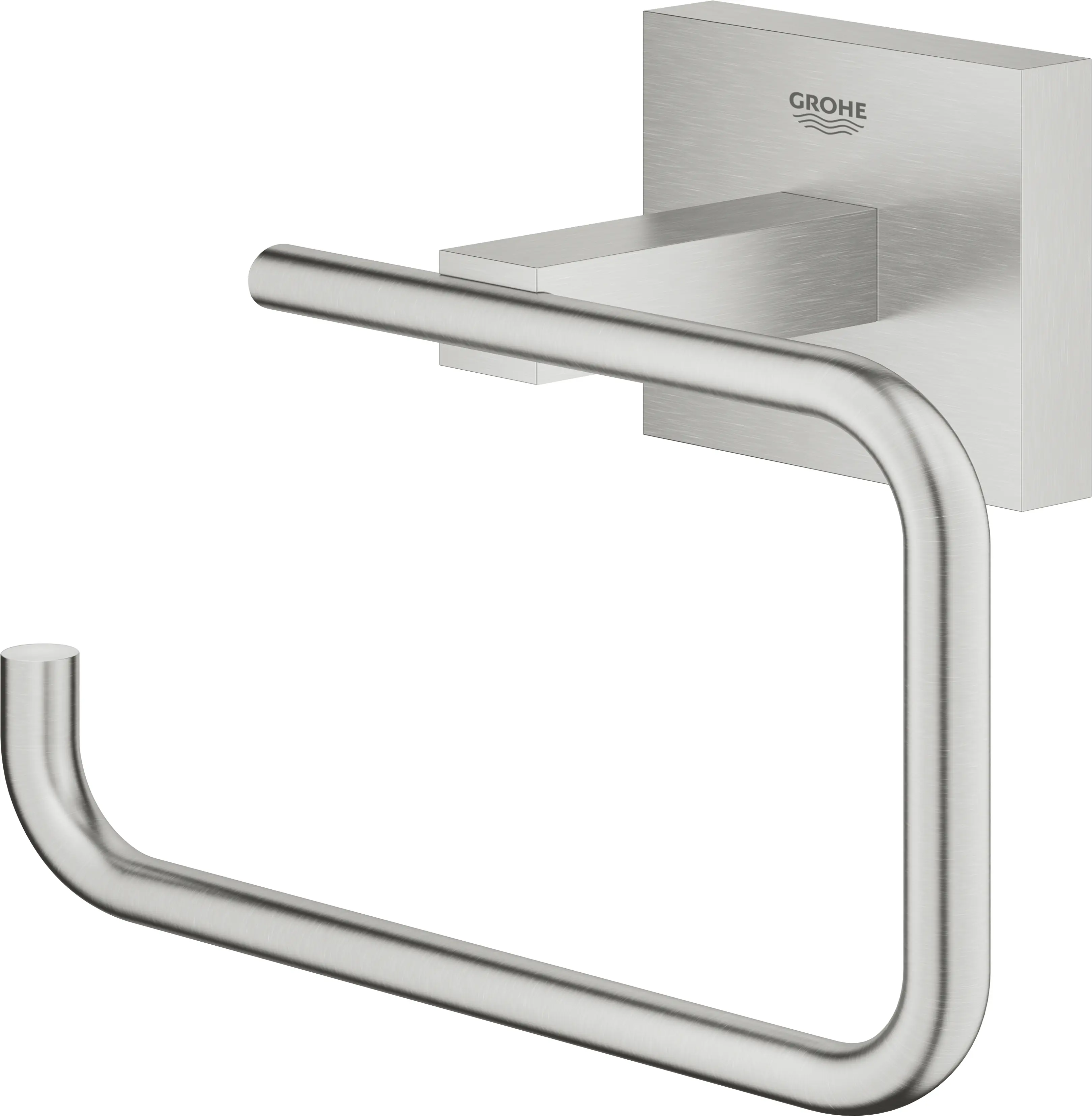 Grohe Start Cube WC-Papierhalter supersteel klebbar