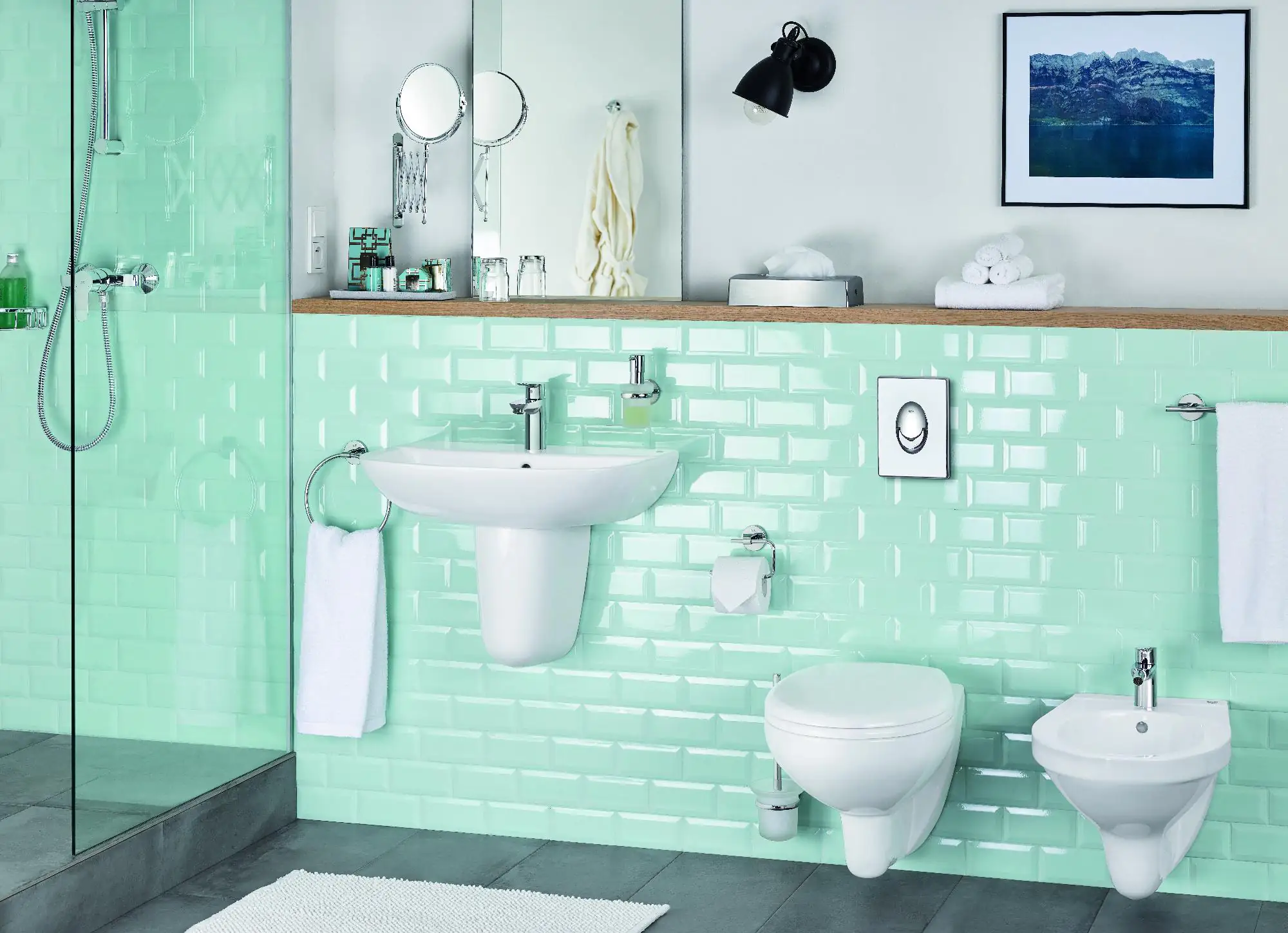 Grohe Wandbidet Bau weiß