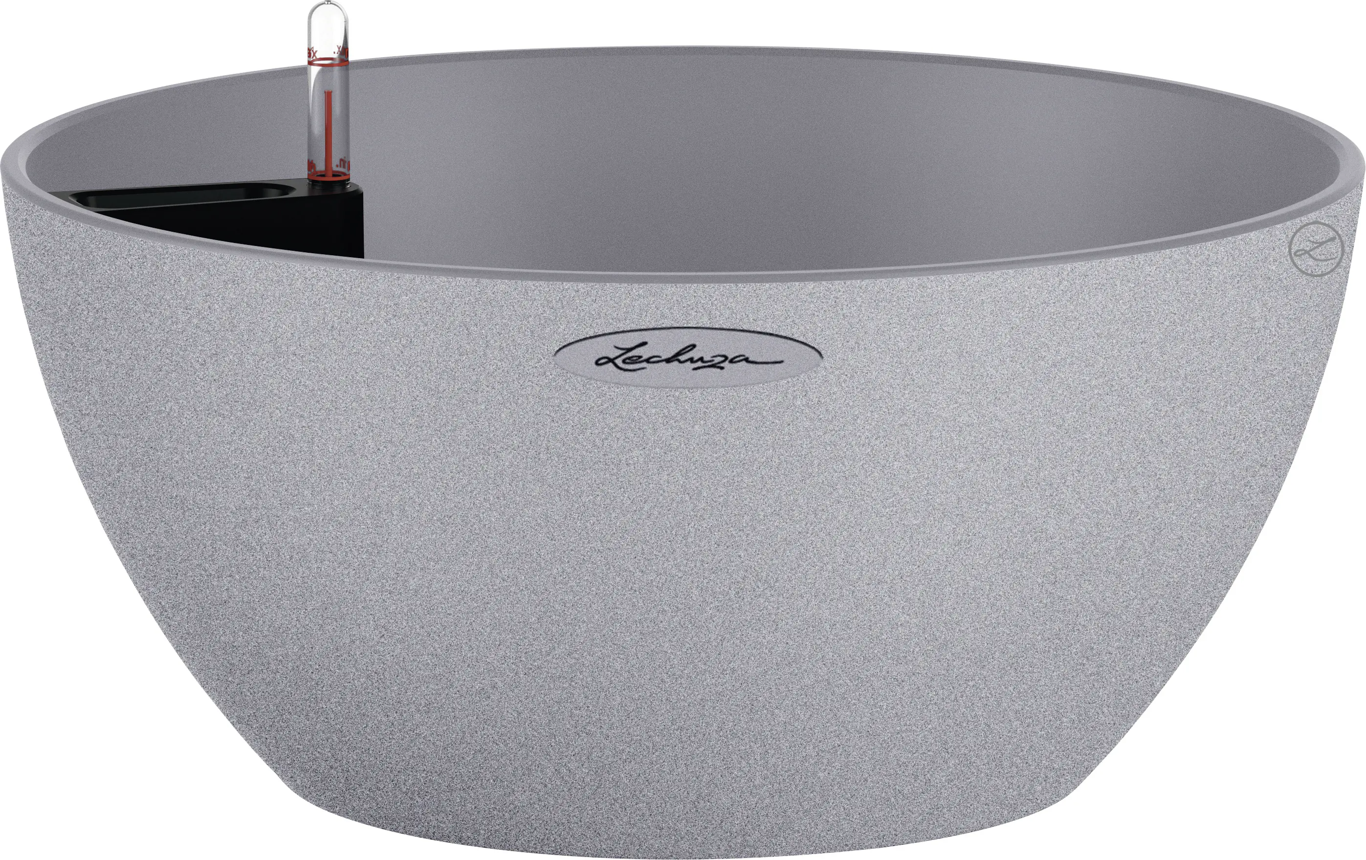 Lechuza Blumenschale-Set Cuberto Stone 30 Kunststoff steingrau Ø 30 x 13,5 cm