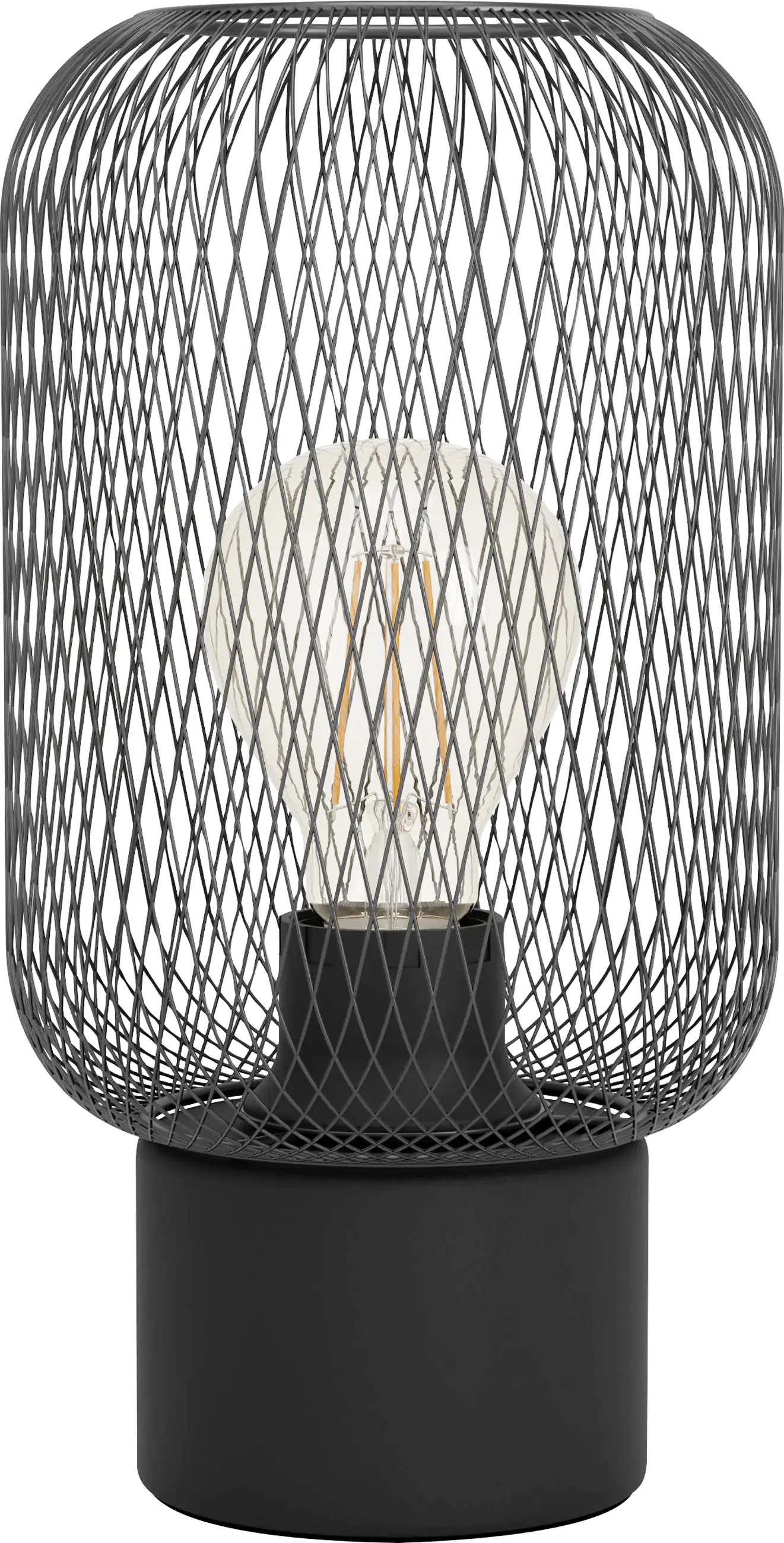 Eglo Tischleuchte Wrington schwarz 28,5 x 15 cm E27