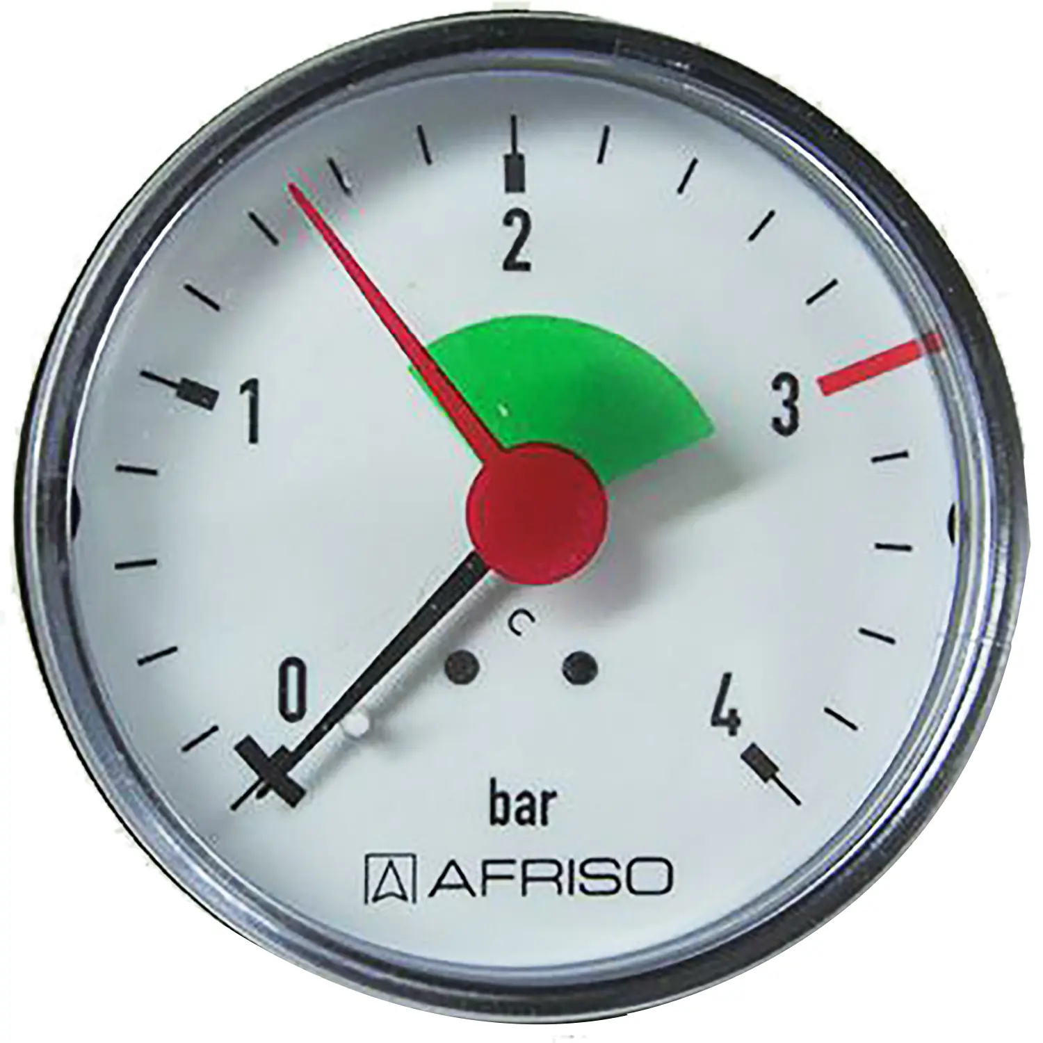 sanicomfort Manometer 3/8", hinten