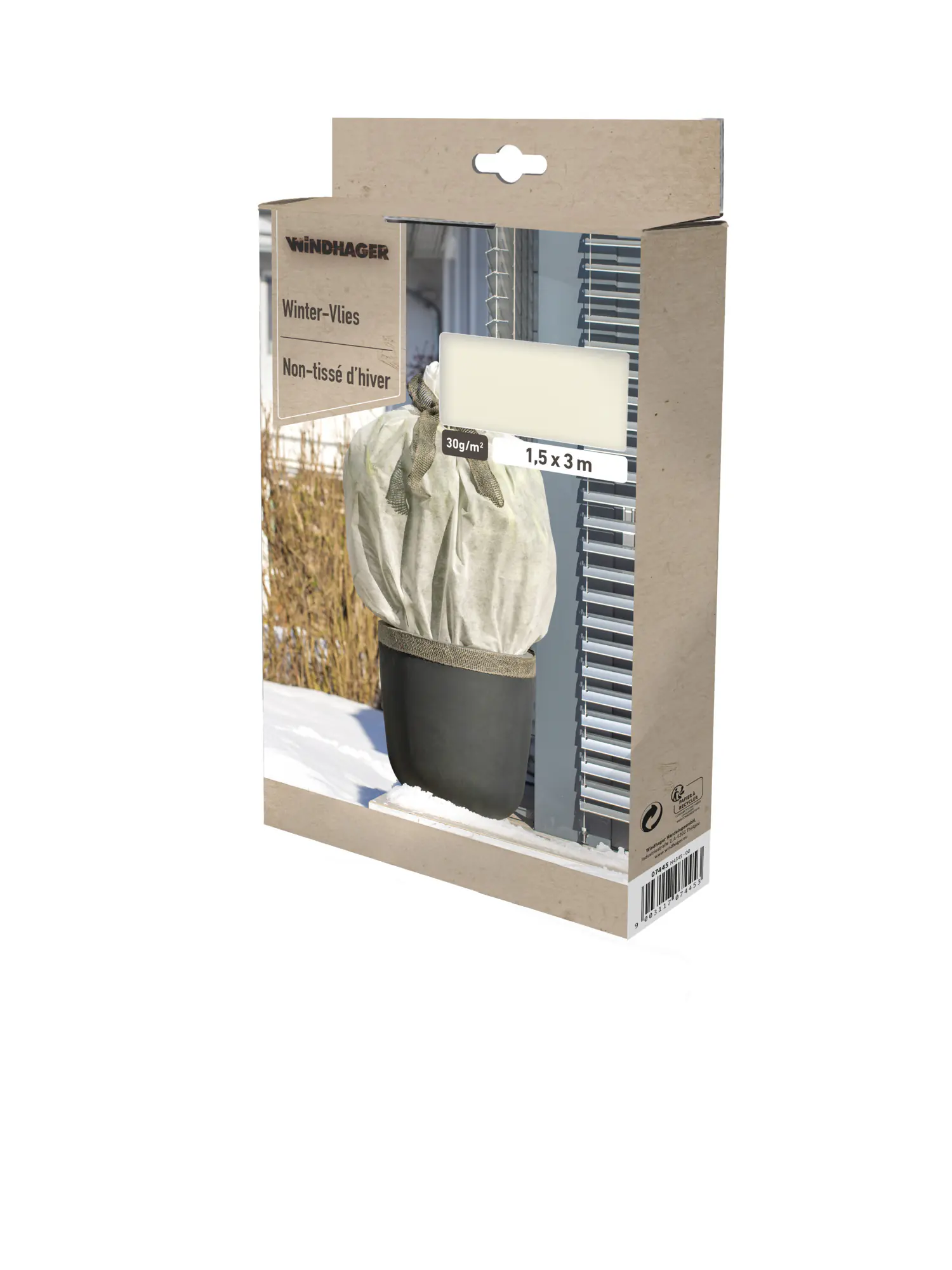 Windhager Winter-Vlies 1,5 x 3 m, weiß