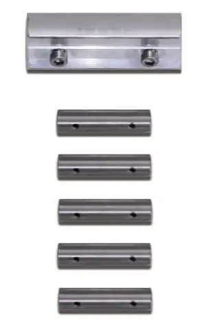 Treba Verbinderset VS1 Aluminium/Edelstahl für Handlauf und Edelstahlstangen