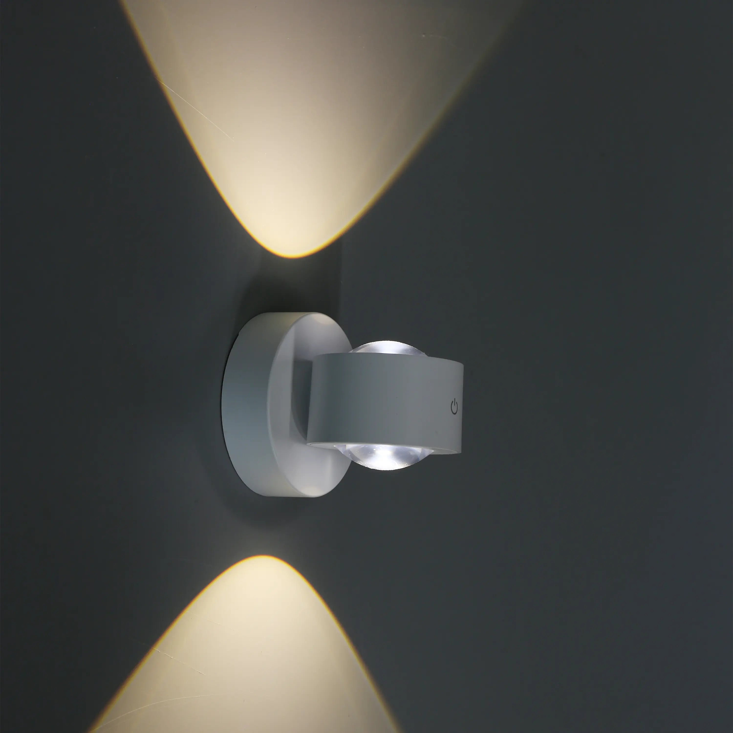 Light & More LED Akku-/Außenwandleuchte Clear 2 Watt weiß dimmbar